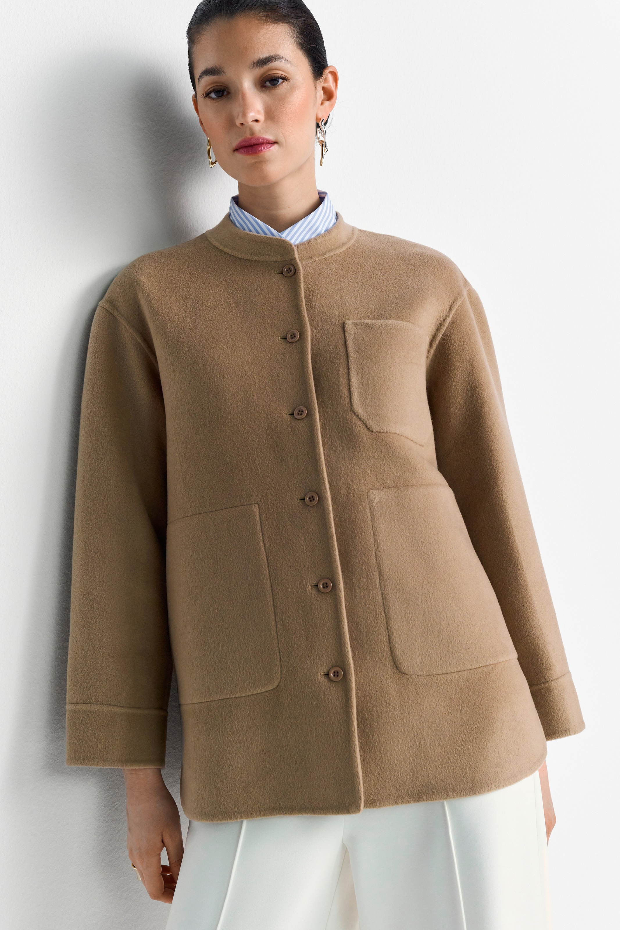 RICHROYAL Hemdjacke Overshirt, Stehkragen günstig online kaufen