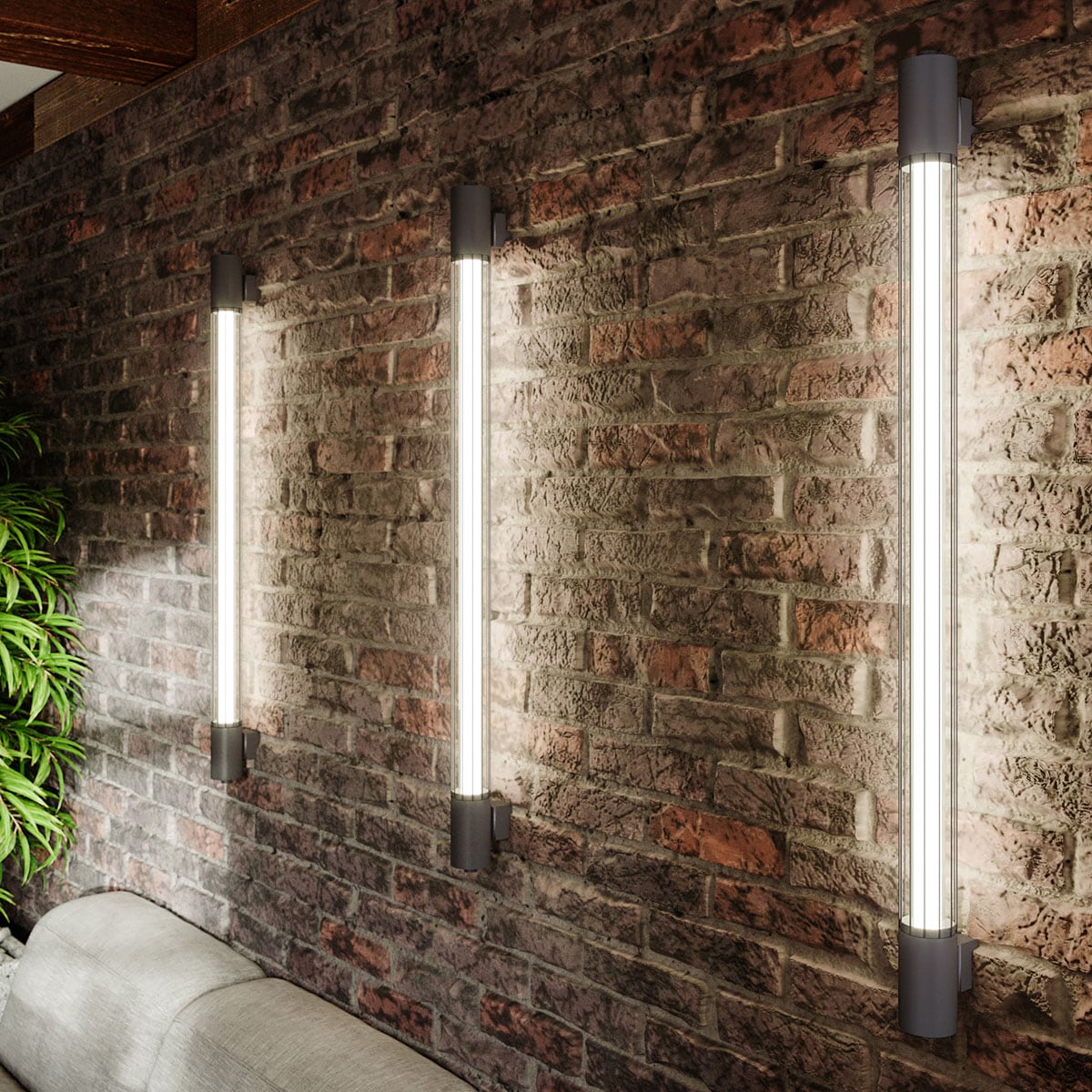 SOLLUX lighting Wandleuchte »VALO«, 1 flammig, Leuchtmittel T8 | LED fest integriert, Verteiltes Licht