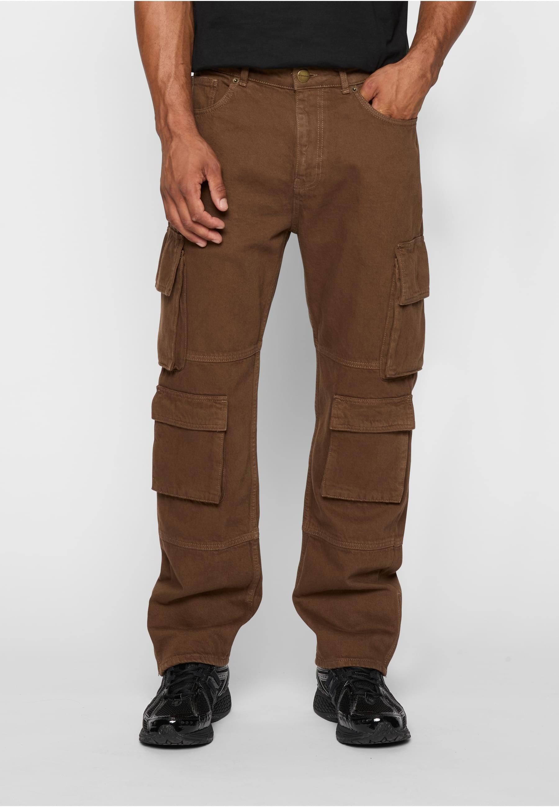 2Y Studios Kiran 4-Pocket Cargo Pants Brown 33 2