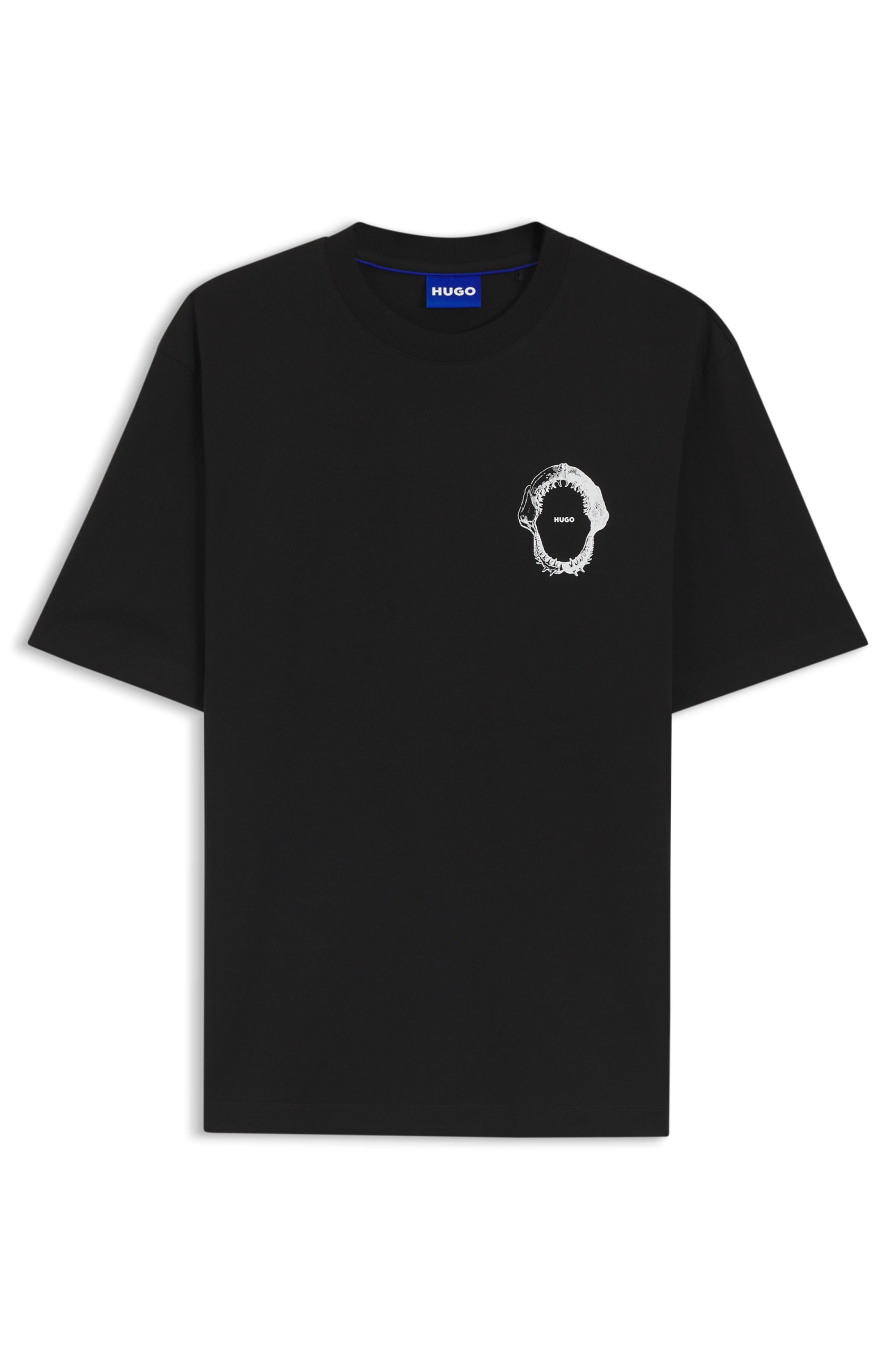 HUGO Blue T-Shirt Regular Fit, Rückdruck, Rundhalsausschnitt günstig online kaufen