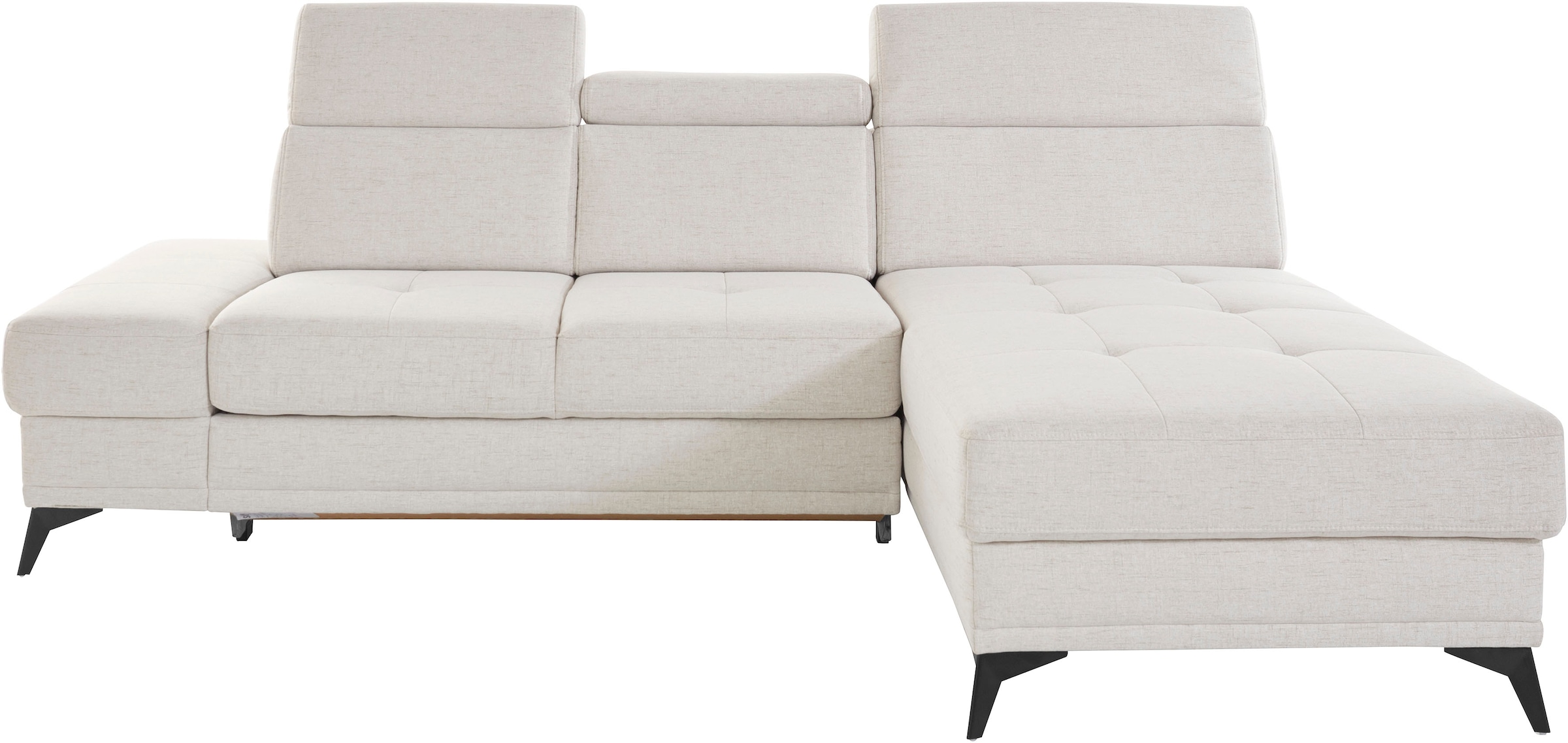 Home affaire Ecksofa "Cardiz L-Form" inkl.Kopfteilverstellung und Federkern günstig online kaufen