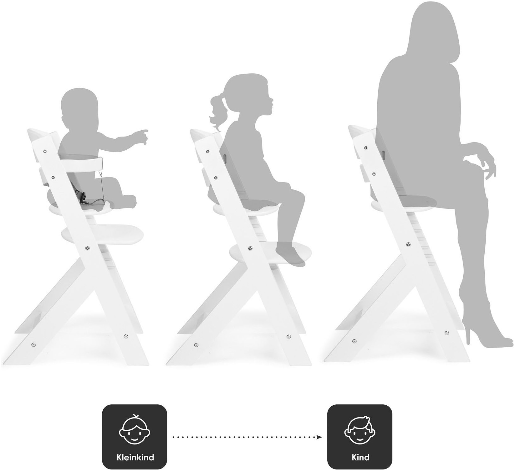 BabyGo Hochstuhl »Family, white« ()