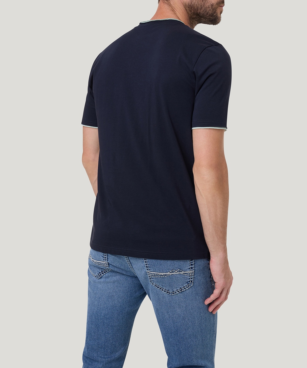 Pioneer Authentic Jeans T-Shirt, mit kontrastfarbenen Details günstig online kaufen