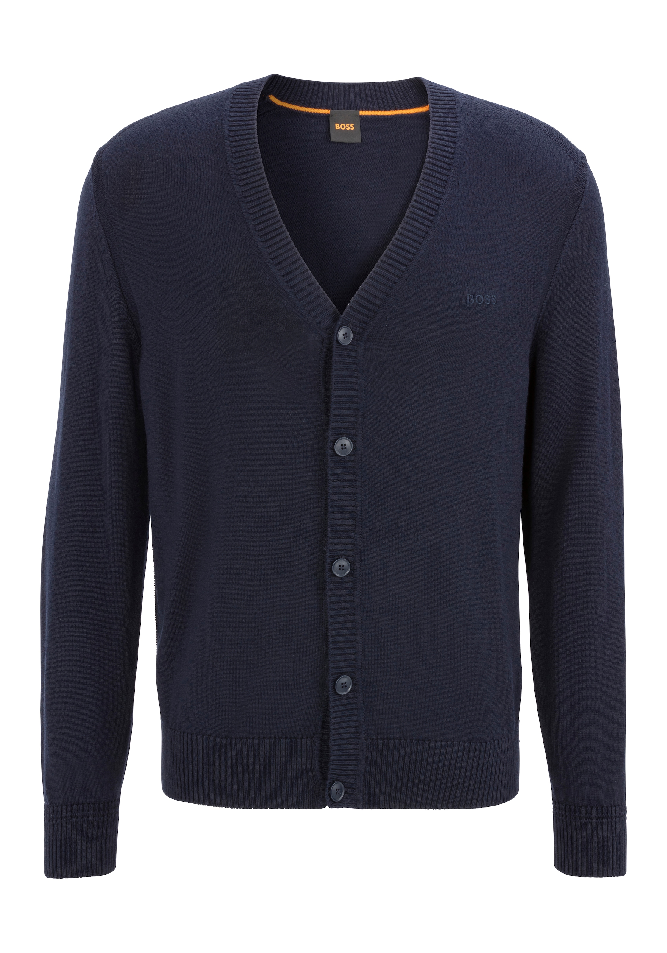 BOSS ORANGE Strickjacke "Avac", mit tiefem V-Ausschnitt günstig online kaufen
