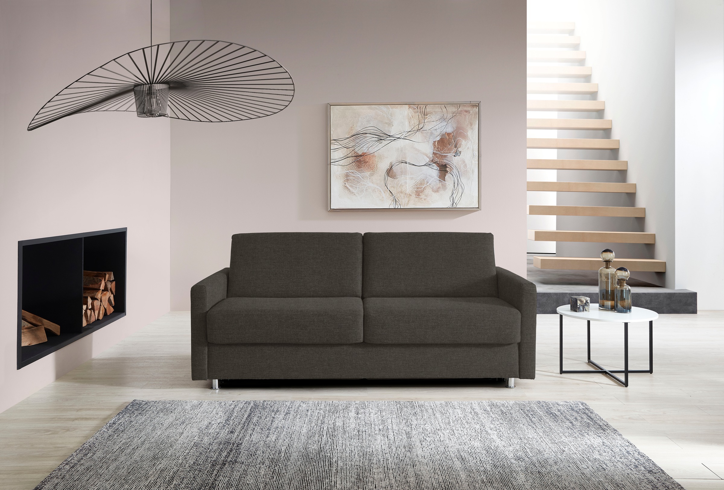 Bali Schlafsofa »JUNARA, Dauerschlaffunkiton, 2 einzelne Matratzen,«, Sensoform- oder Gelformmatratzen und Lattenrost