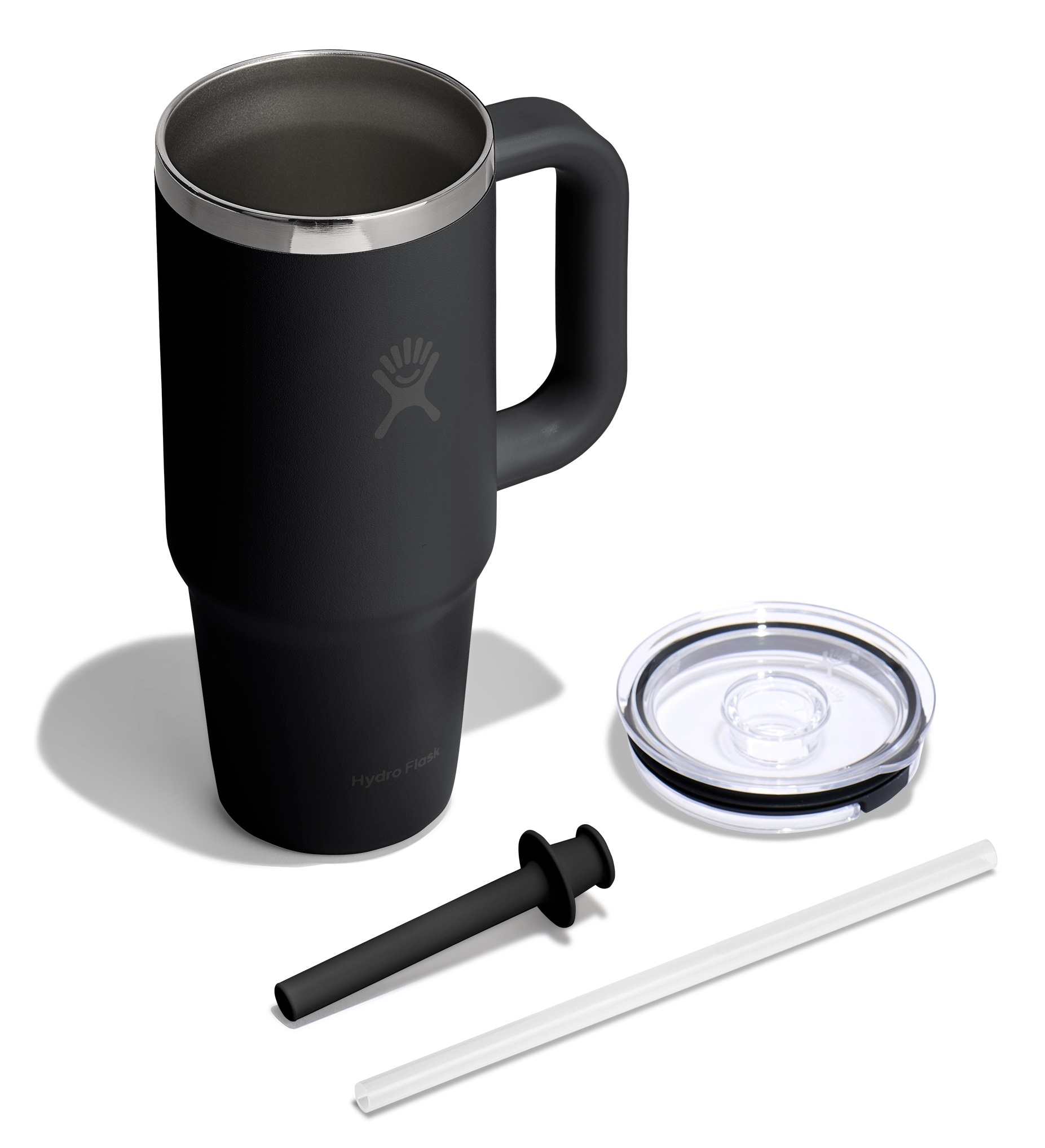 Hydro Flask Thermobecher »24 OZ Travel Tumbler Clear Lid, 710 ml« Kompatibel mit Eindrückzubehör der Größe Medium