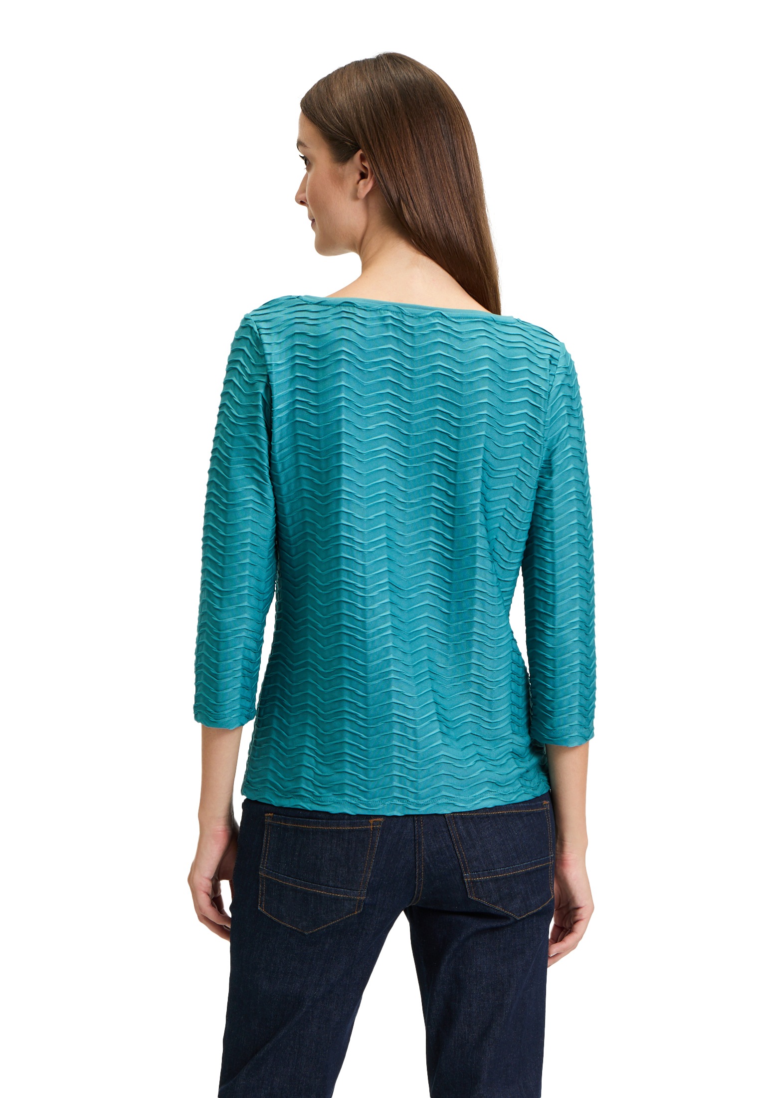 Betty Barclay 3/4-Arm-Shirt »Betty Barclay Strukturshirt mit U-Boot-Ausschnitt«, (1 tlg.), Material