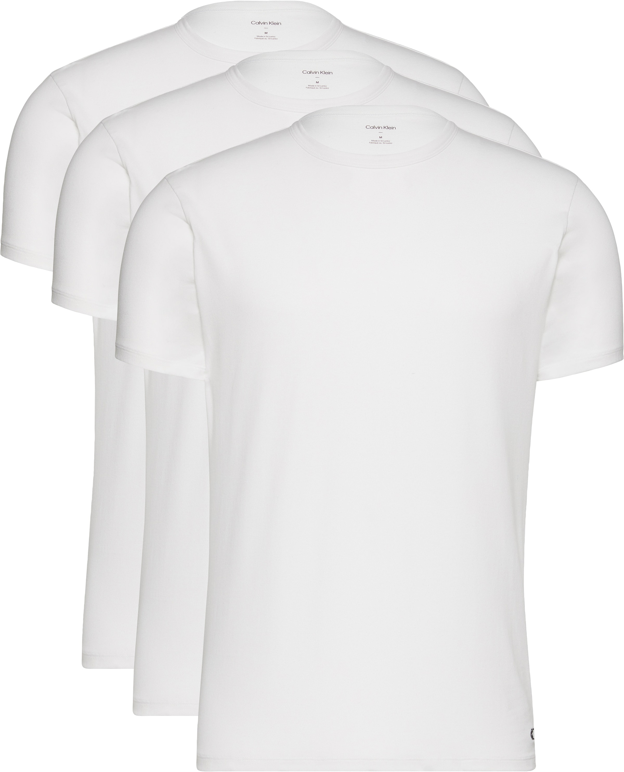 Calvin Klein Underwear T-Shirt »S/S CREW NECK 3PK«, (Packung, 3 tlg., 3er-Pack), mit Logo am Saum