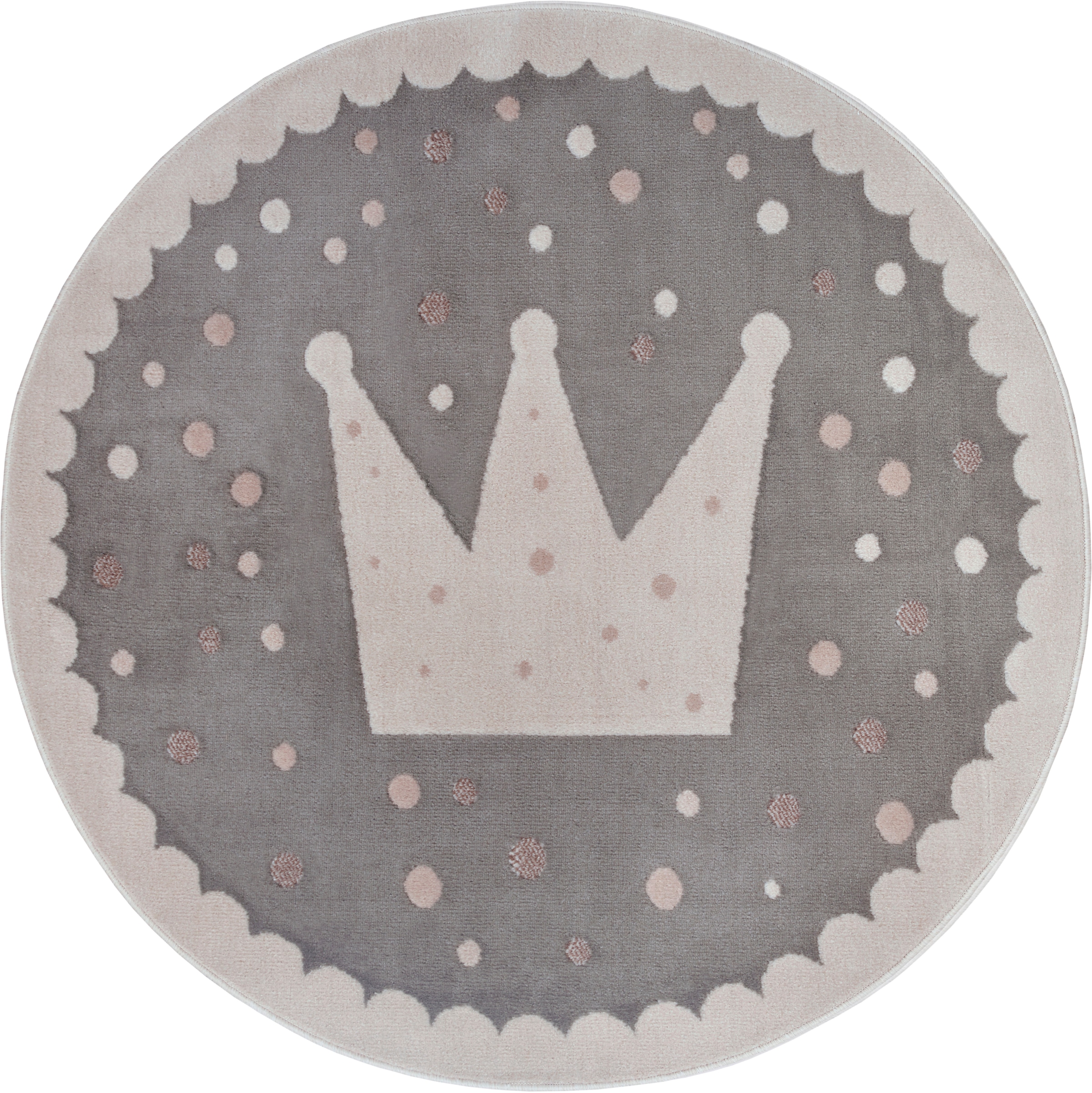 HANSE Home Kinderteppich »Adventures Crown«, rund, 8 mm Höhe, Spielteppich, fest, Kinderzimmer, Kurzflor, Spielunterlage