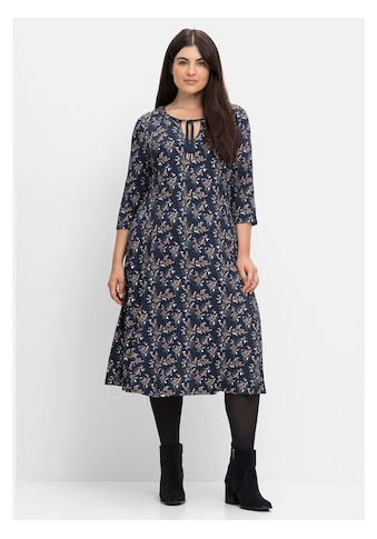 Sheego Jerseykleid »Jerseykleid«, in Midilänge, mit Blumendruck kaufen