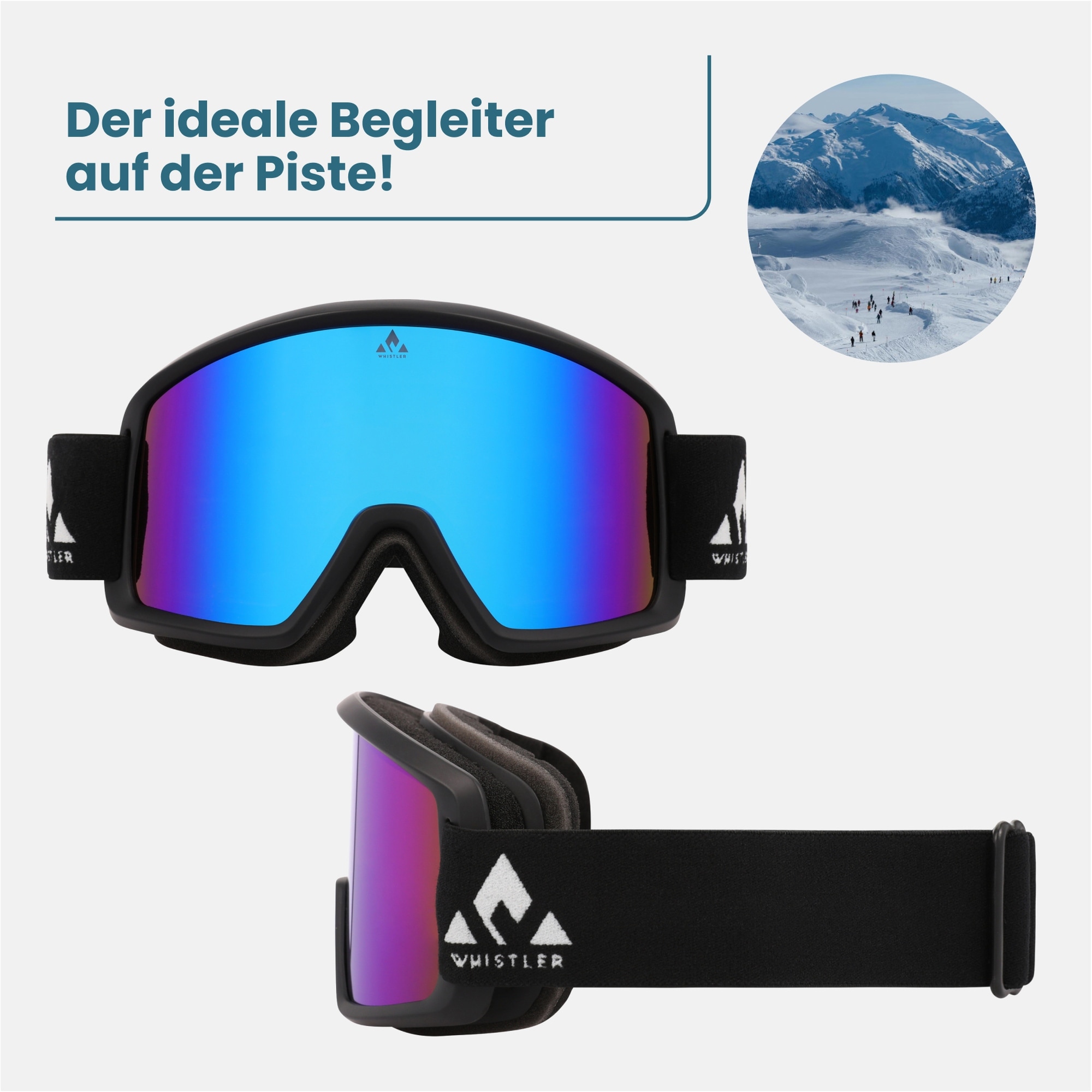 WHISTLER Skibrille »WS5150 OTG«, mit praktischer Anti-Beschlag-Funktion