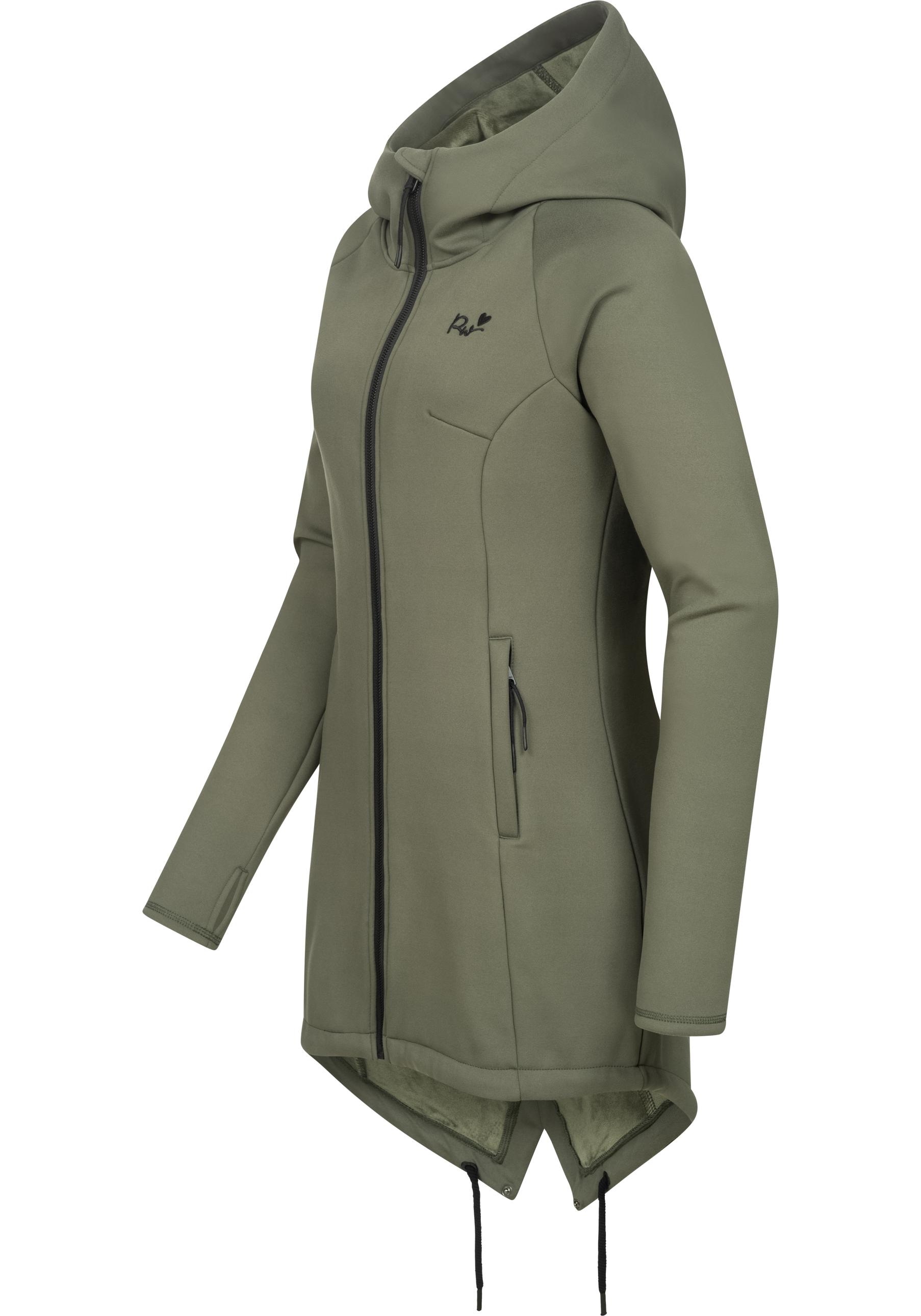 Ragwear Sweatjacke »Wingi«, Sportliche Damen Kapuzenjacke mit kuschelig weichem Innenleben