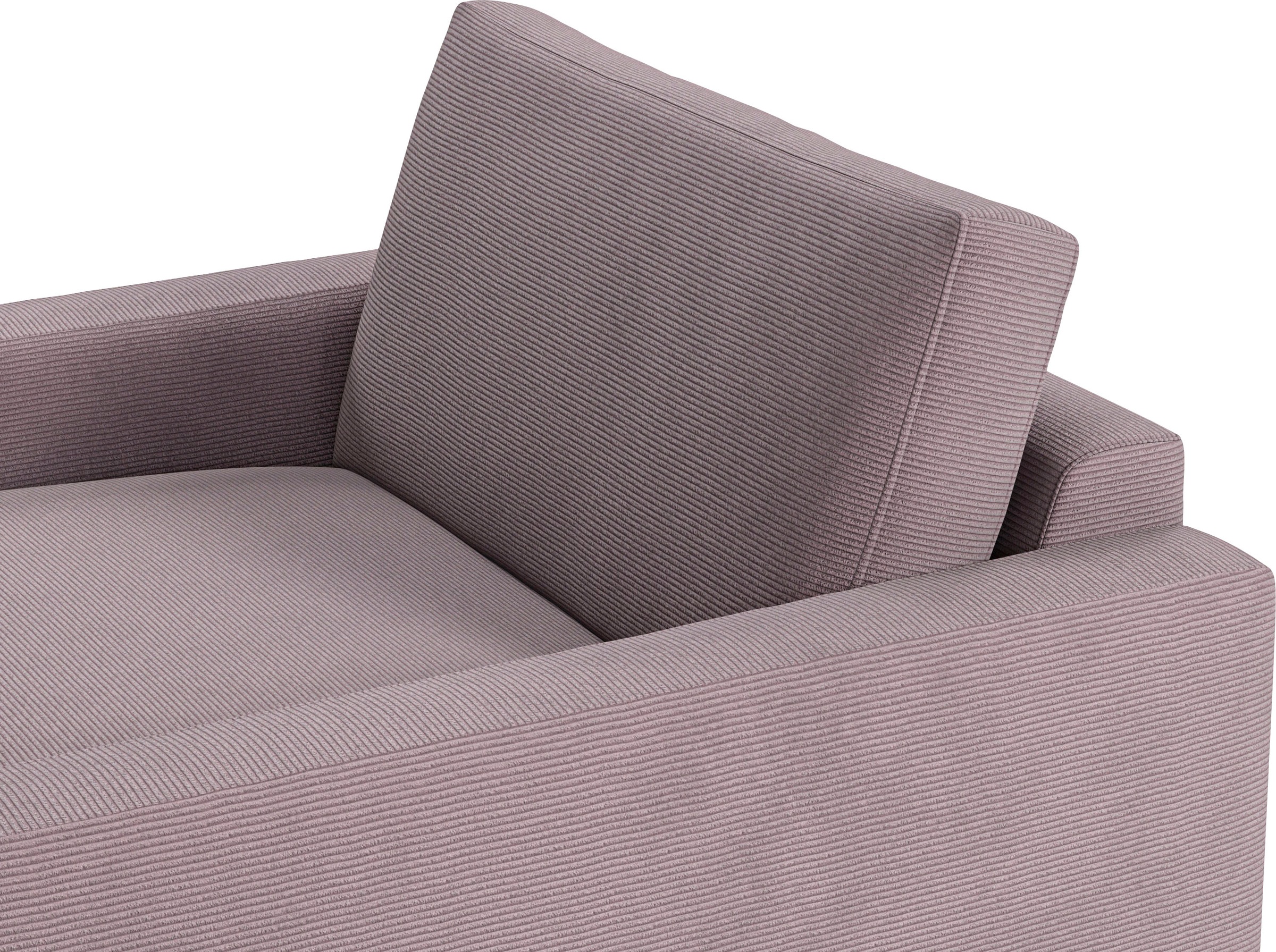 INOSIGN Chaiselongue »Downtown Loungemöbel zum Relaxen, B/T/H: 132/170/84 cm«, auch in Bouclé, Cord und Easy care - leicht mir Wasser zu reinigen