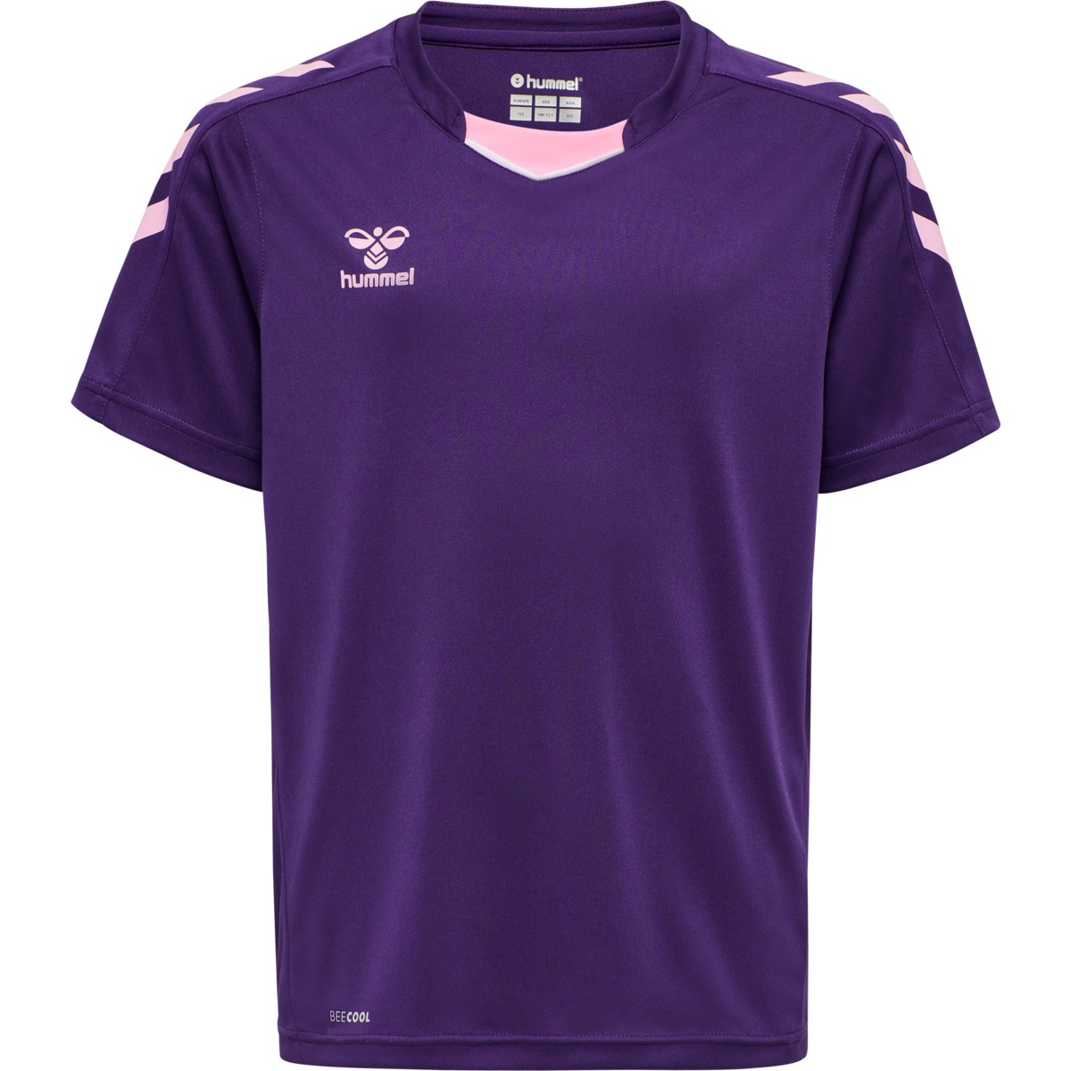 HUMMEL Mädchen Trainingsshirt "HMLCORE XK POLY JERSEY S/S KIDS"acai, Gr. 164, Obermaterial: 100% Polyester, Shirts