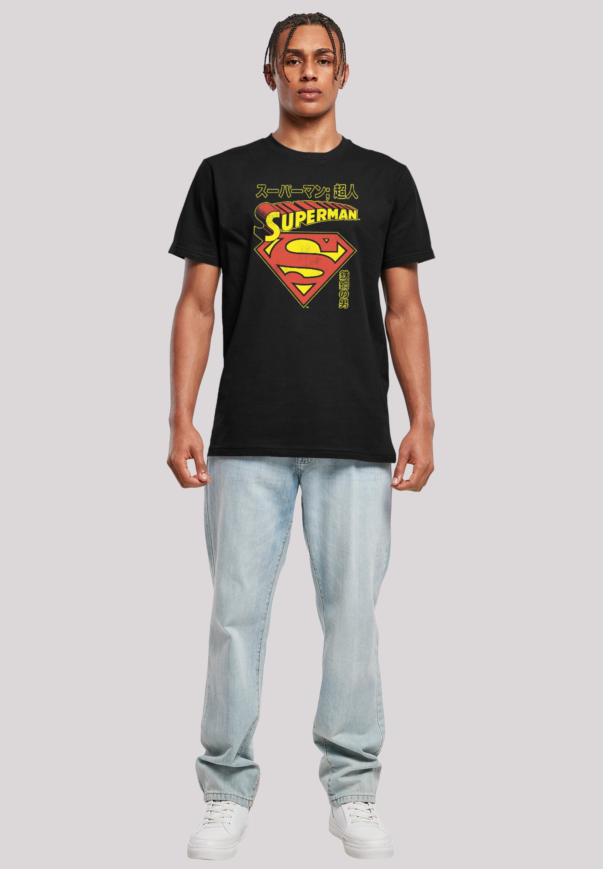 F4NT4STIC T-Shirt »DC Comics Superman Shield«, Herren,Premium Merch,Regular-Fit,Basic,Bedruckt