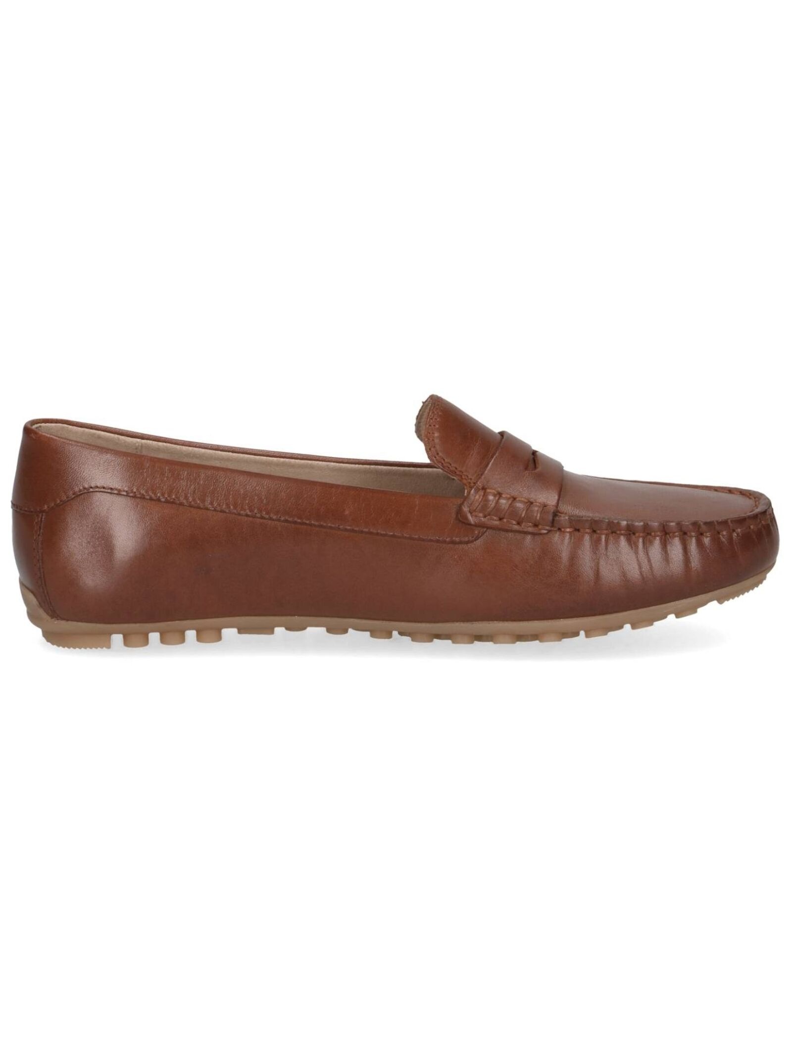 Mokassin CAPRICE "Caprice Mokassin Nappaleder", Damen, Gr. 39, cognac, Nappaleder, Schuhe Mokassin 3