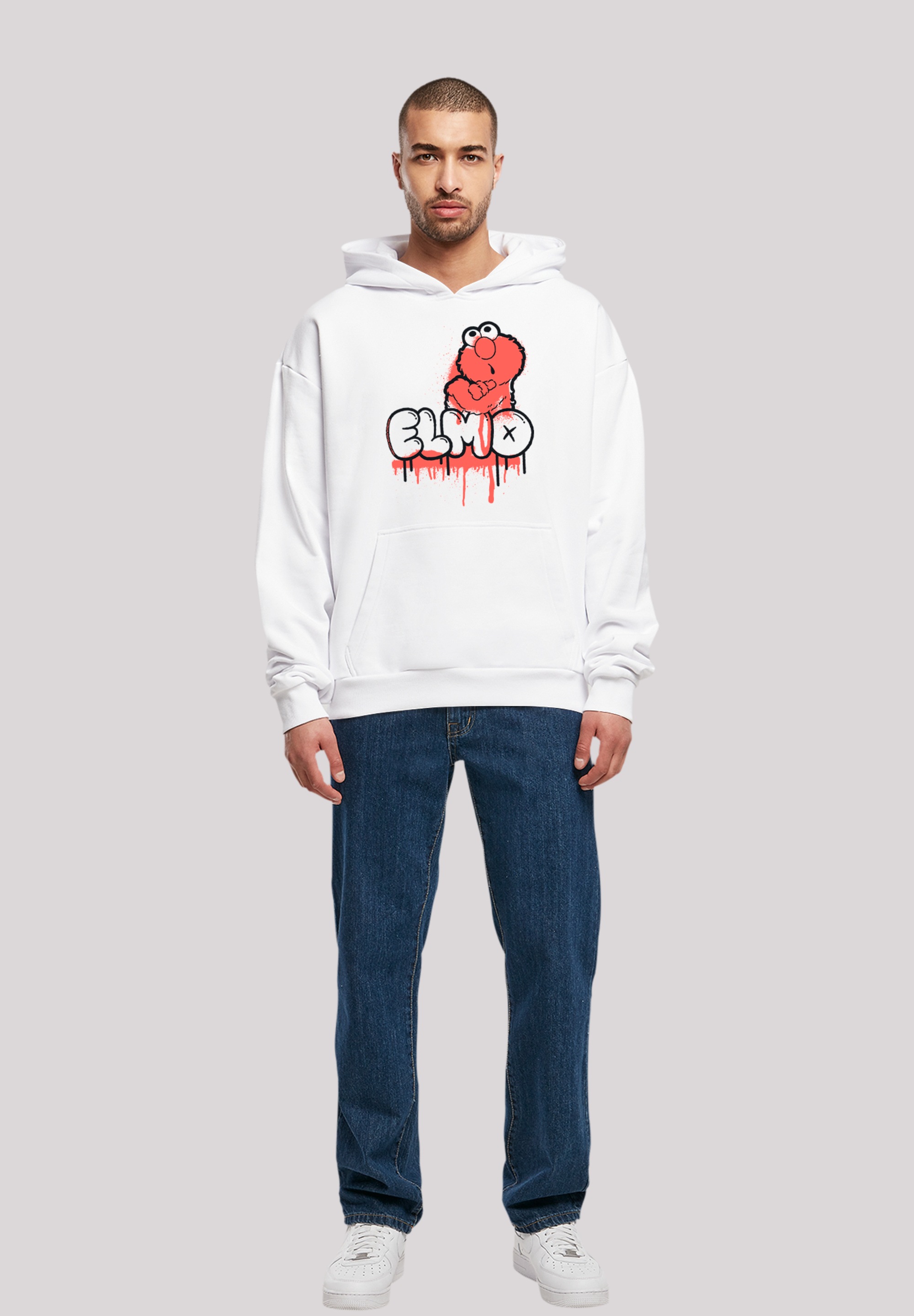 F4NT4STIC Kapuzenpullover »Sesamstraße Elmo Graffiti«, Premium Qualität
