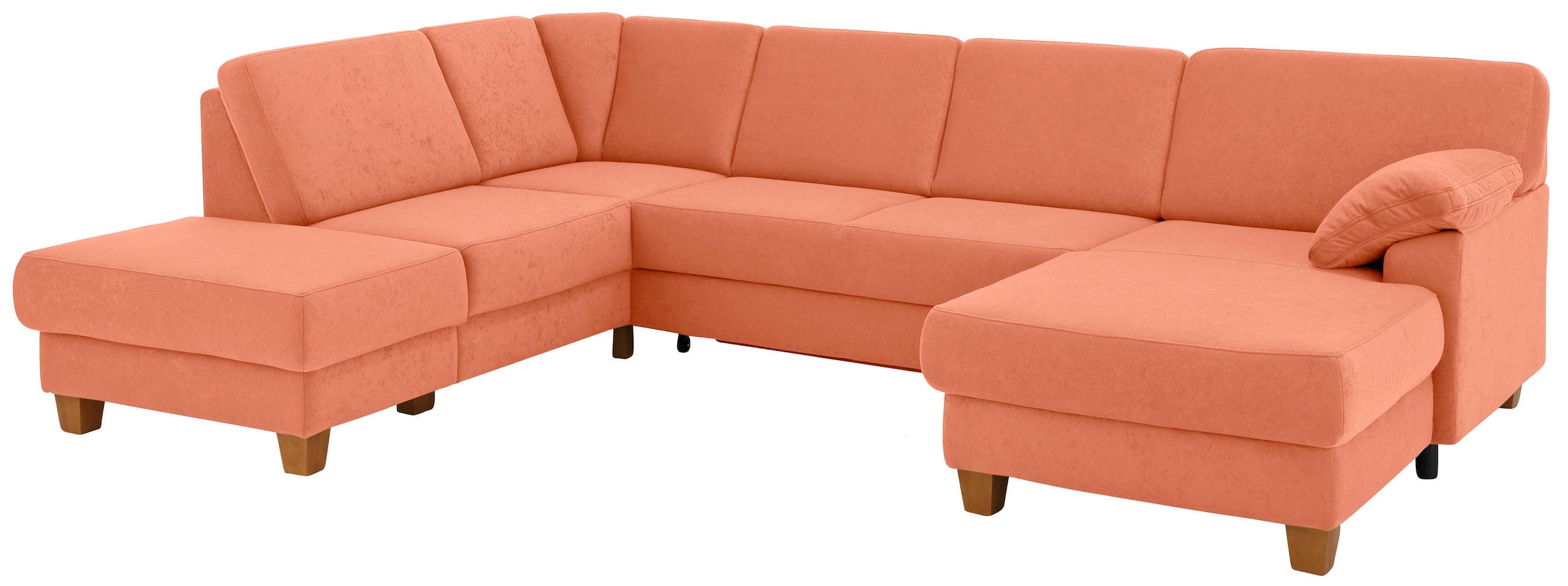 Home affaire Wohnlandschaft "Belfort U-Form" mit Federkern, wahlweise mit B günstig online kaufen