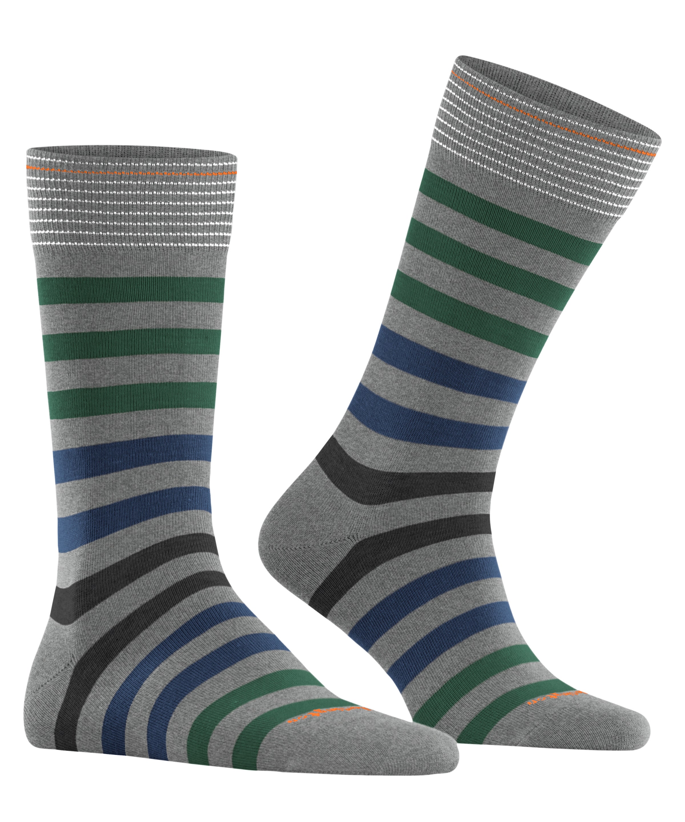 Burlington Socken »Blackpool« modernes Streifenmuster, Einheitsgröße 40-46, Burlington-Clip