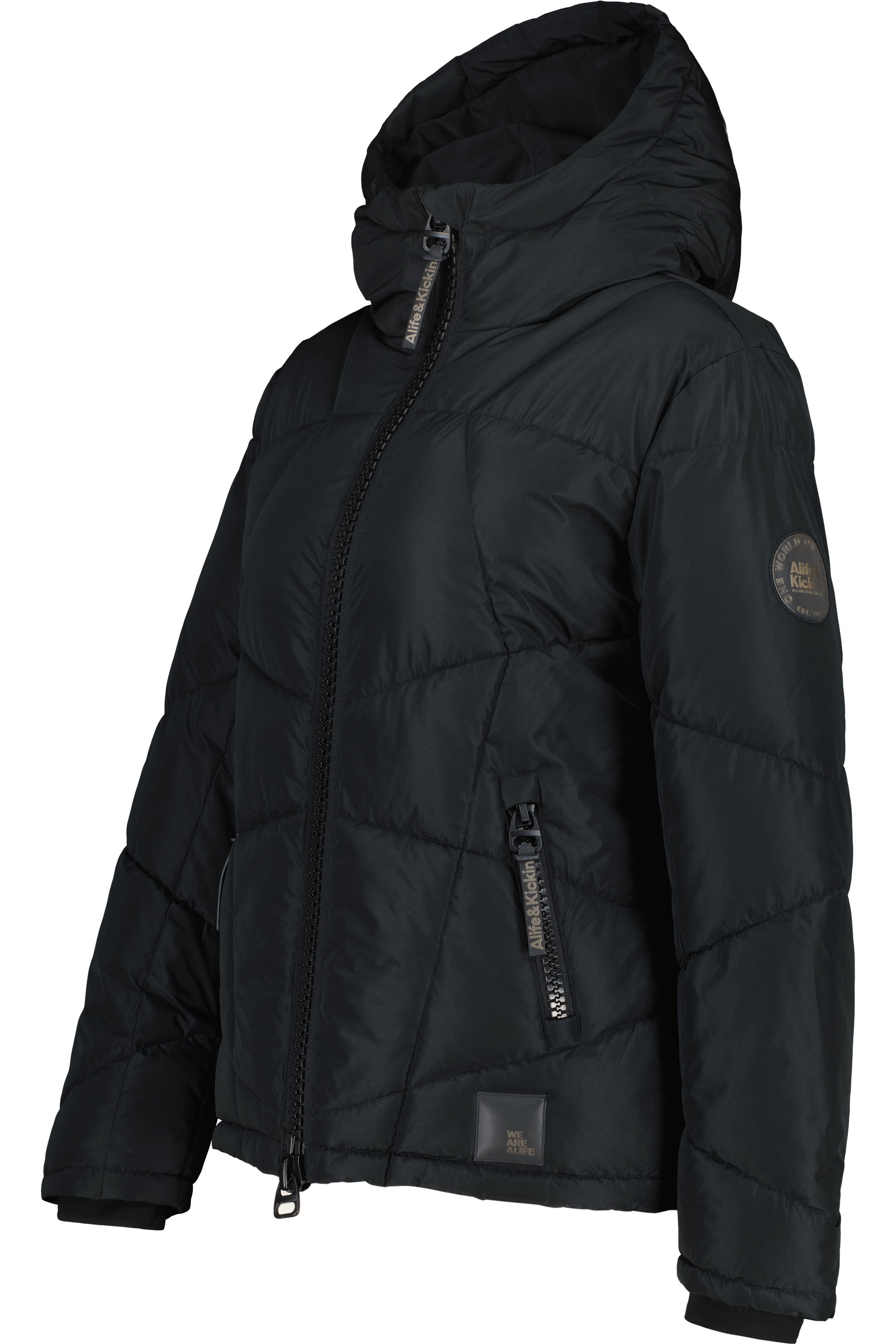 Alife & Kickin Winterjacke »Damen KasandraAK A«, Kurze warme Jacke mit gefütterter Kapuze, in schmaler Passform