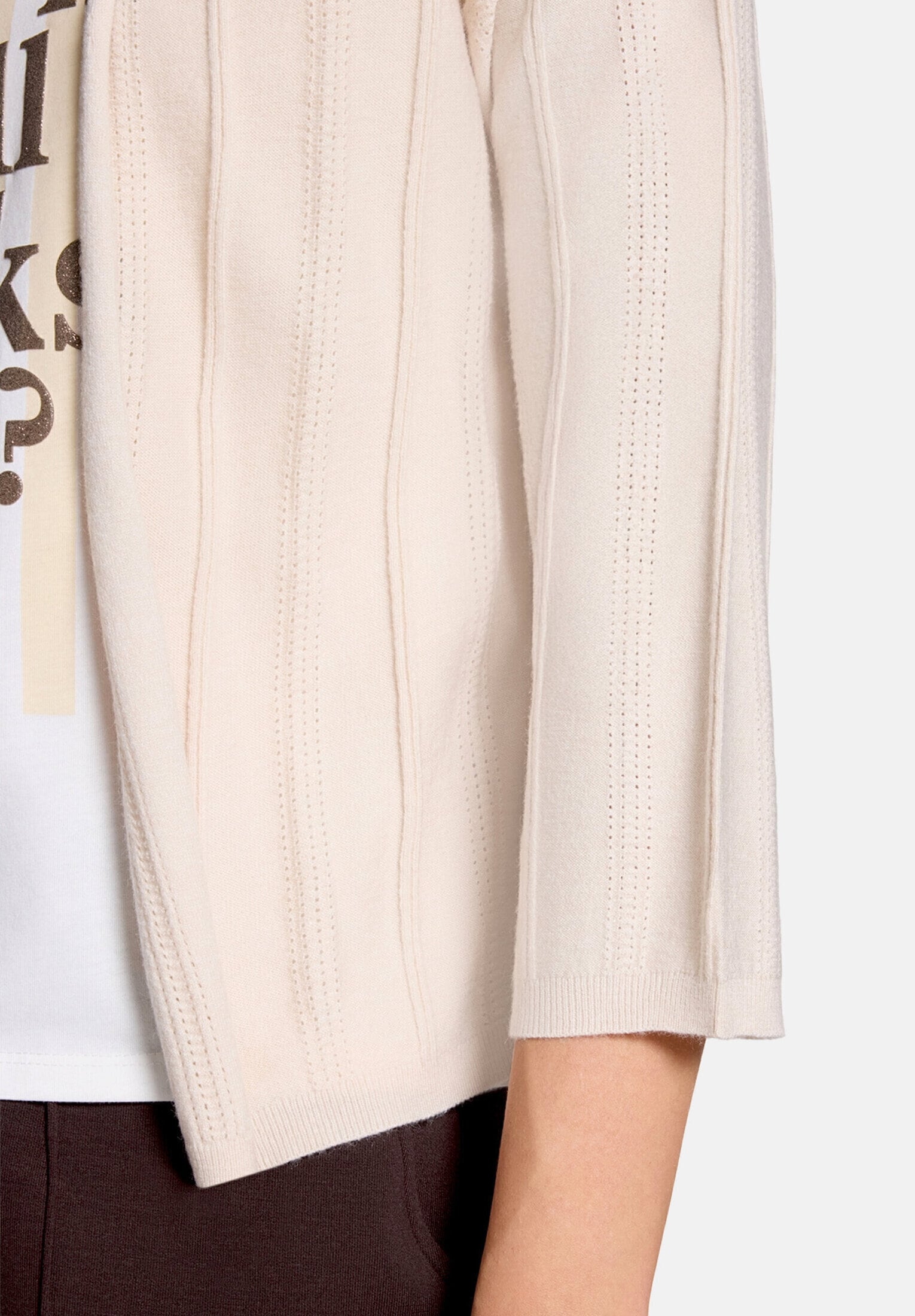 Cartoon Strickjacke »Damen mit Rundhalsausschnitt« 1