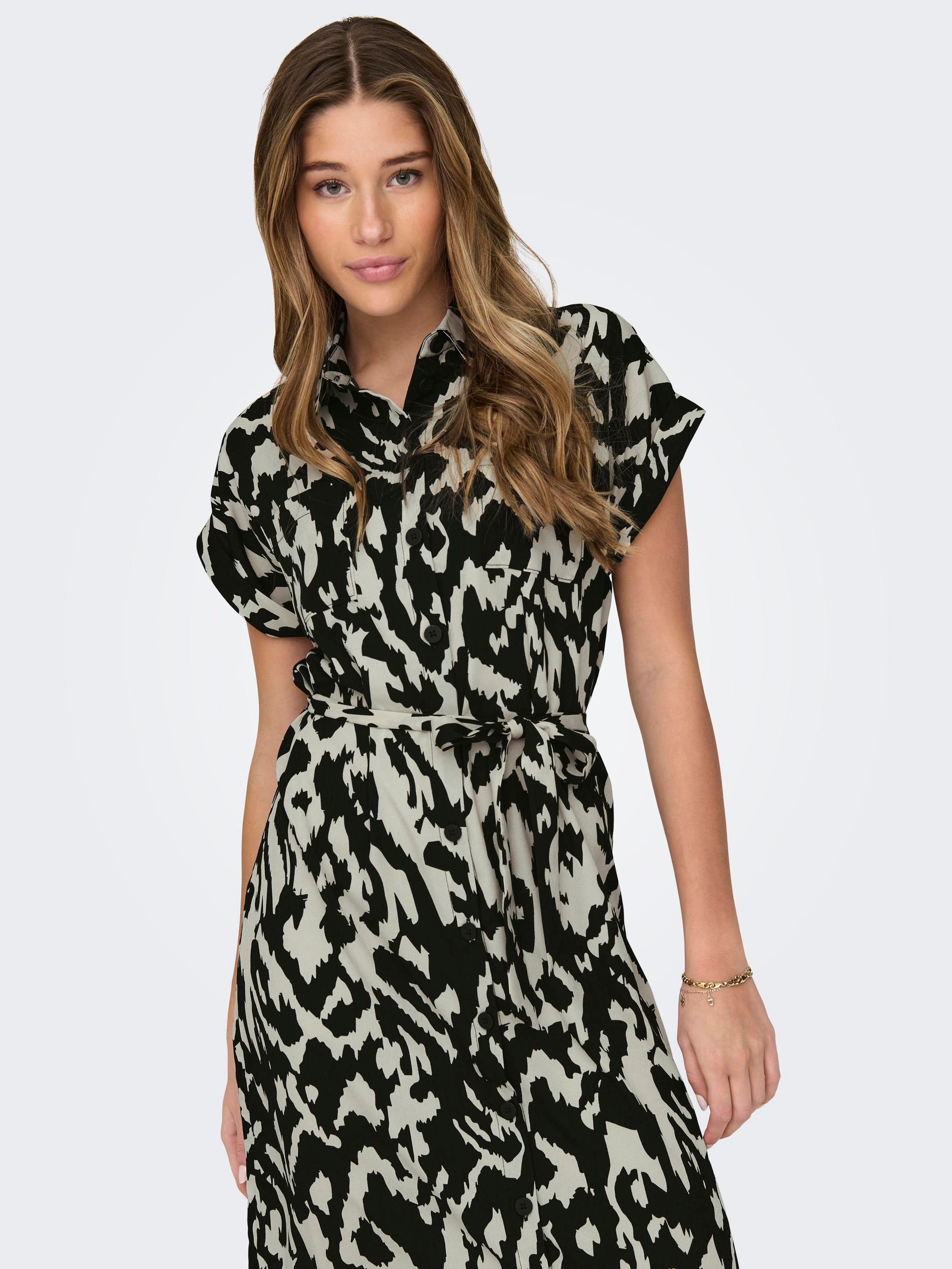 ONLY Hemdblusenkleid "ONLHANNOVER S/S SHIRT DRESS NOOS WVN", Sommerkleid günstig online kaufen