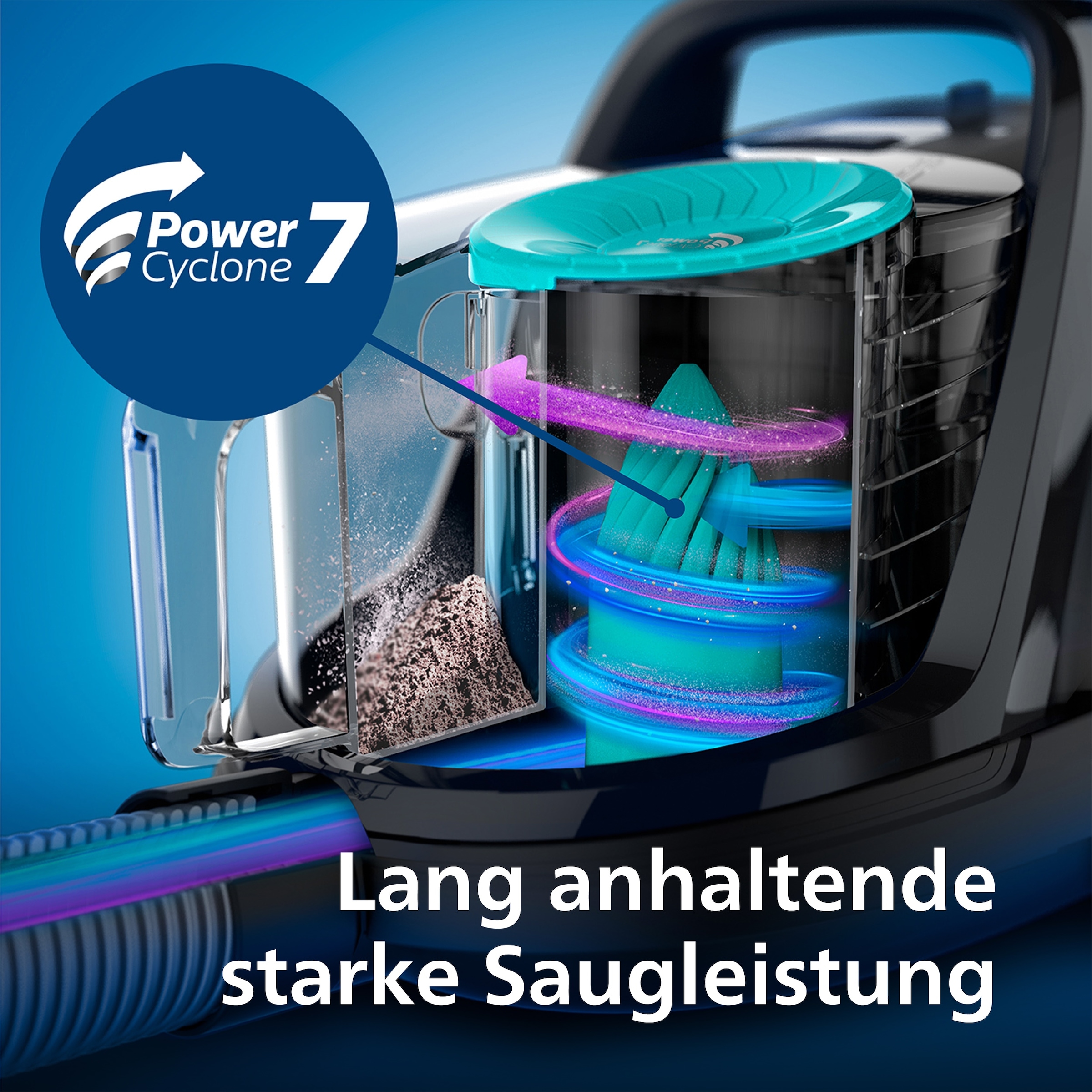 Philips Bodenstaubsauger »FC9555/09«, 900 W, beutellos, mit 1,5 l Fassungsvermögen und Tri-Active+-Düse