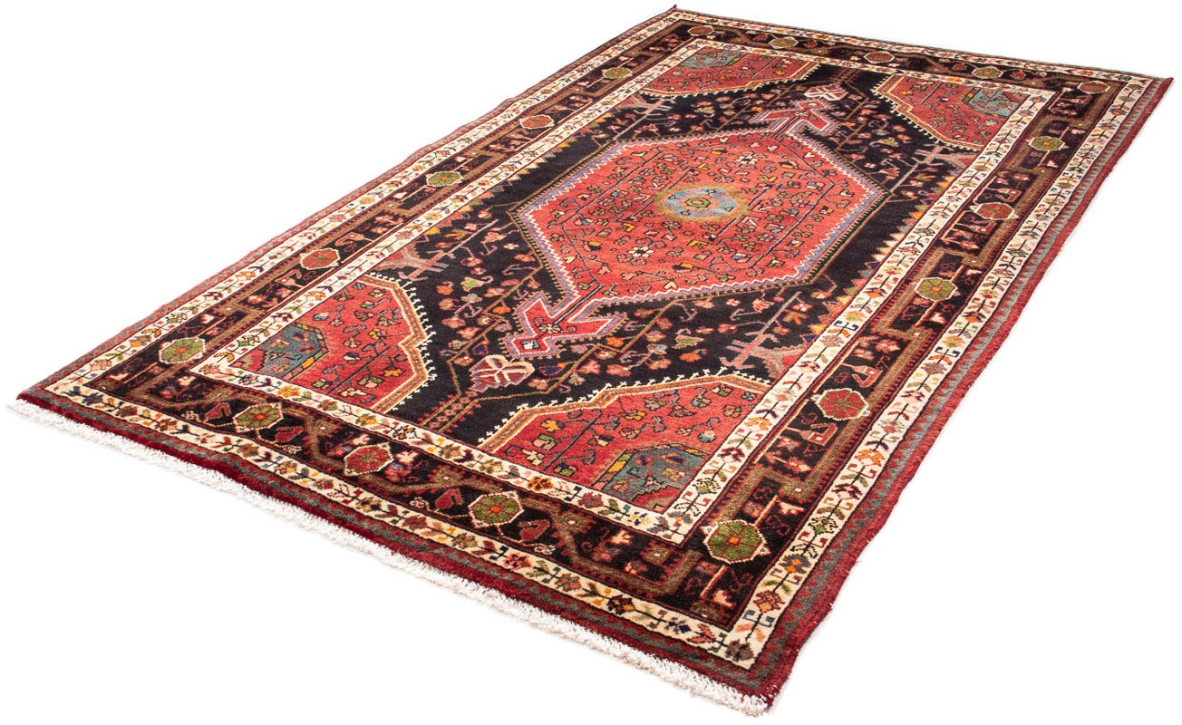 morgenland Orientteppich "Perser - Nomadic - 230 x 142 cm - dunkelblau", rechteckig, 10 mm Höhe, Wohnzimmer, Handgeknüpf