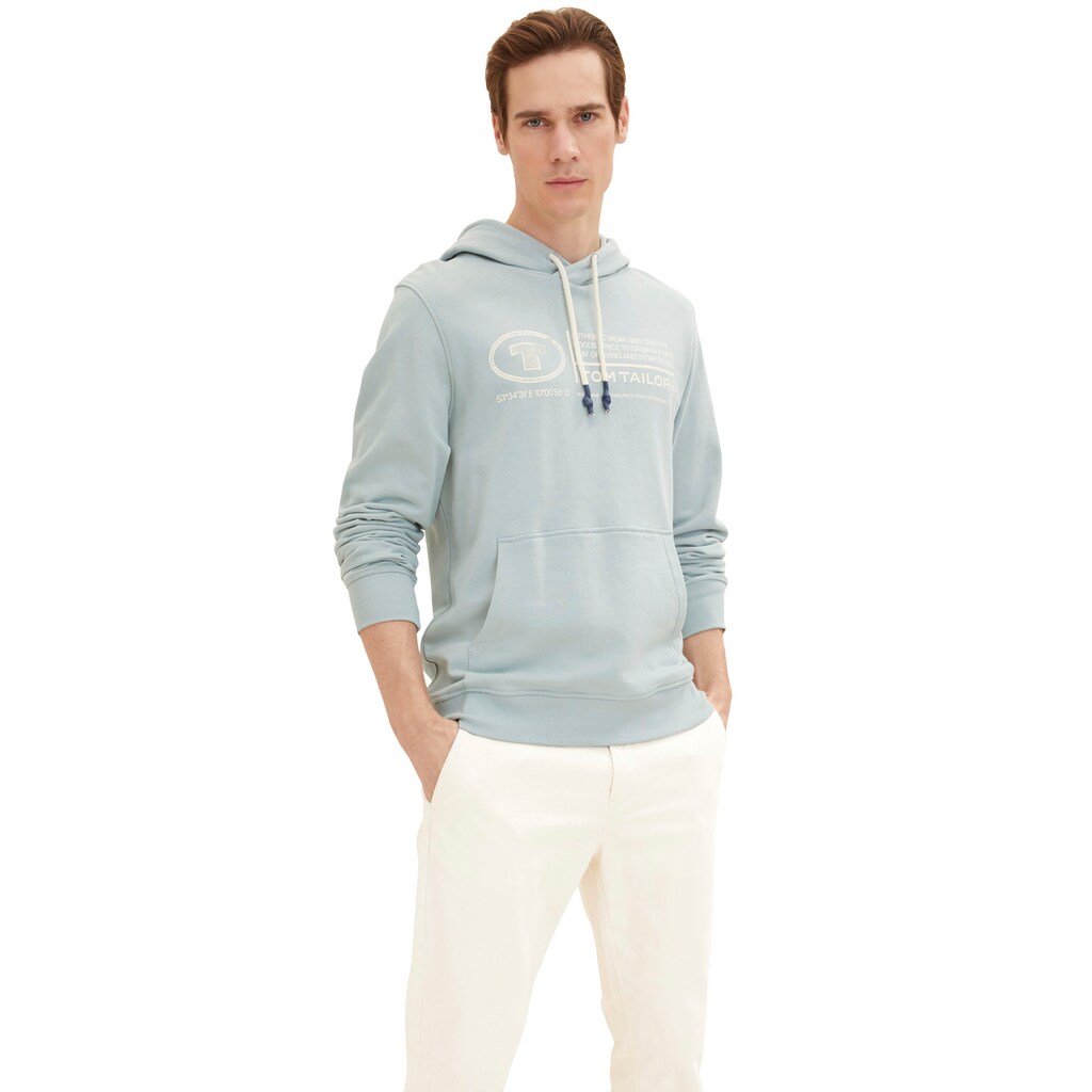 TOM TAILOR Kapuzensweatshirt, mit Logo-Print