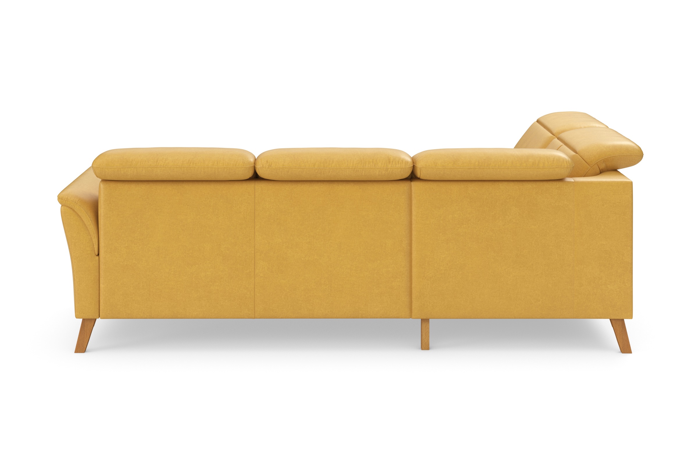 Ecksofa SIT & MORE "Romero L-Form", gelb (dijon), B:250cm H:91cm T:220cm, 100% Polyester, Sofas, Ecksofa, wahlweise mit oder ohne TV-Funktion, Bettfunktion, Bettkasten 9
