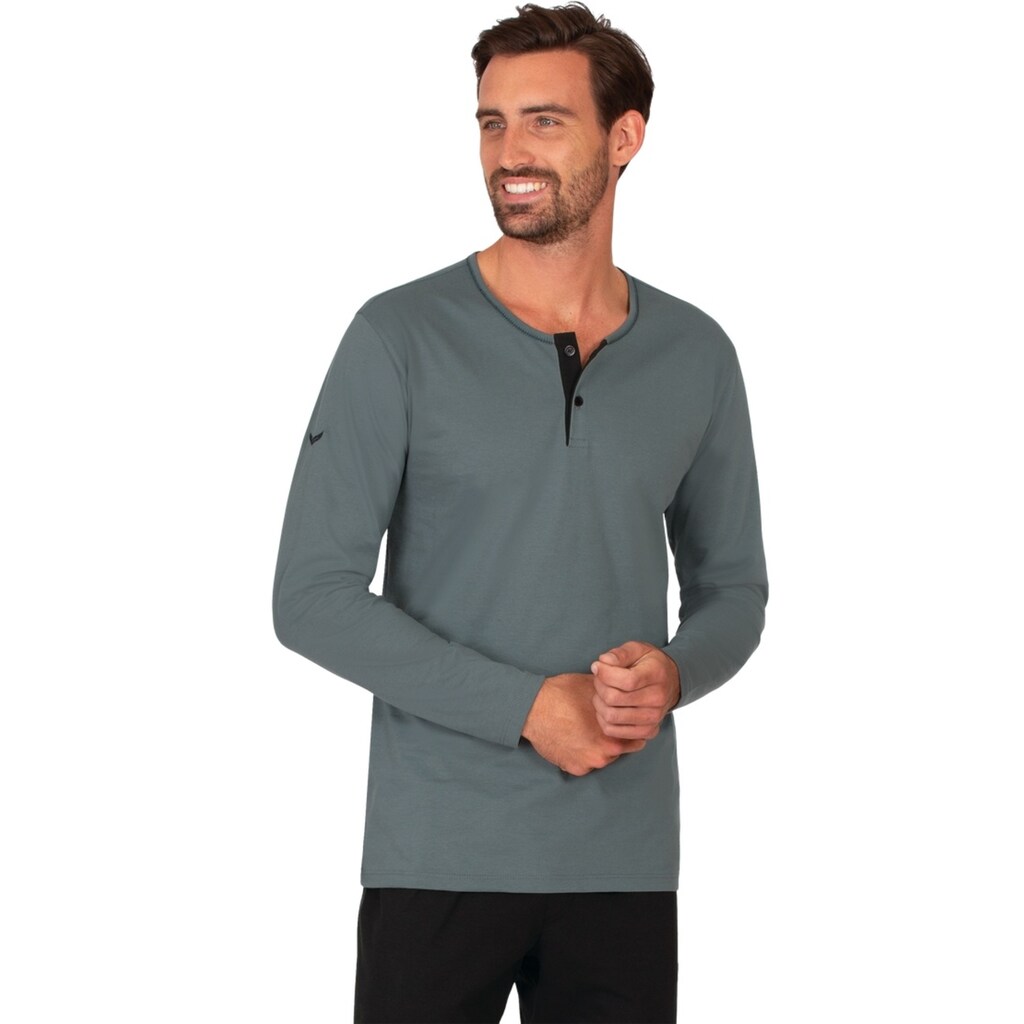 Trigema Longsleeve »TRIGEMA Langarmshirt aus Biobaumwolle«, (1 tlg.)