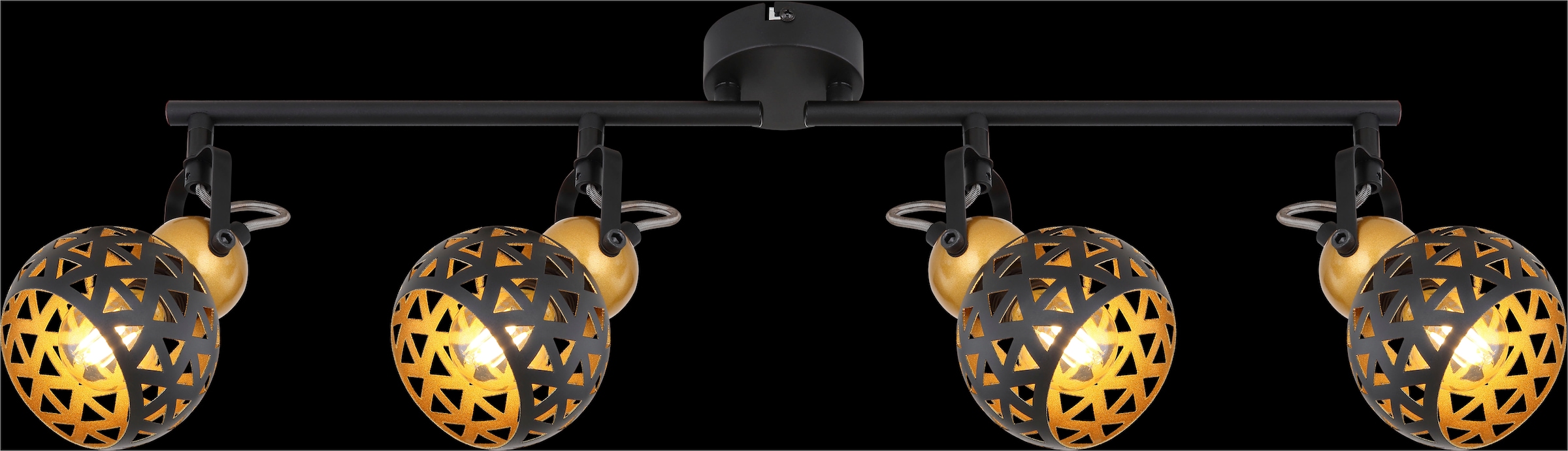 GLOBO LIGHTING Deckenspot »SARRA« E14 1 Stk. Deckenstrahler für Wohn- & Esszimmer schwarz