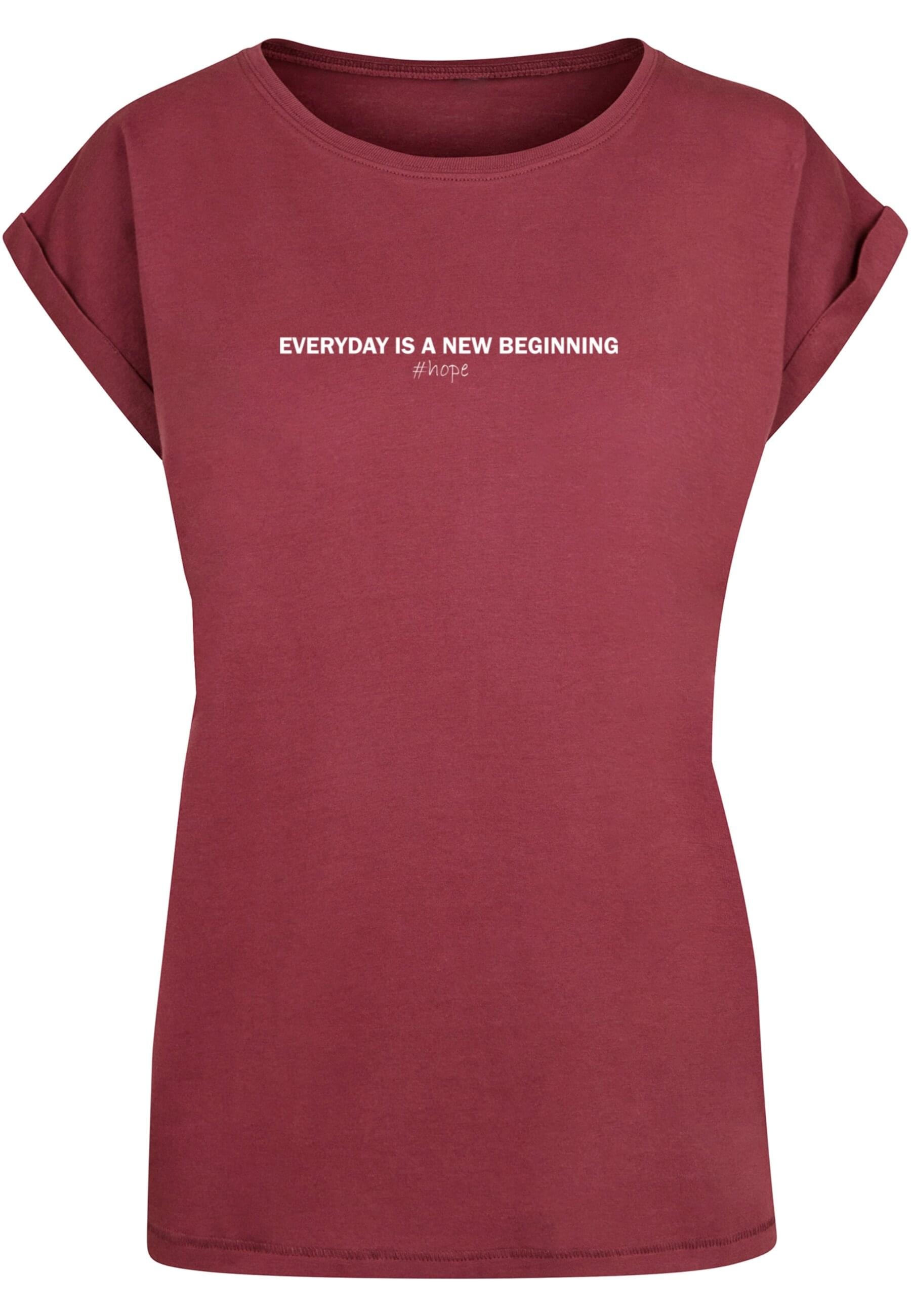 Merchcode T-Shirt "Merchcode Damen Ladies Hope Extended Shoulder Tee", (1 t günstig online kaufen
