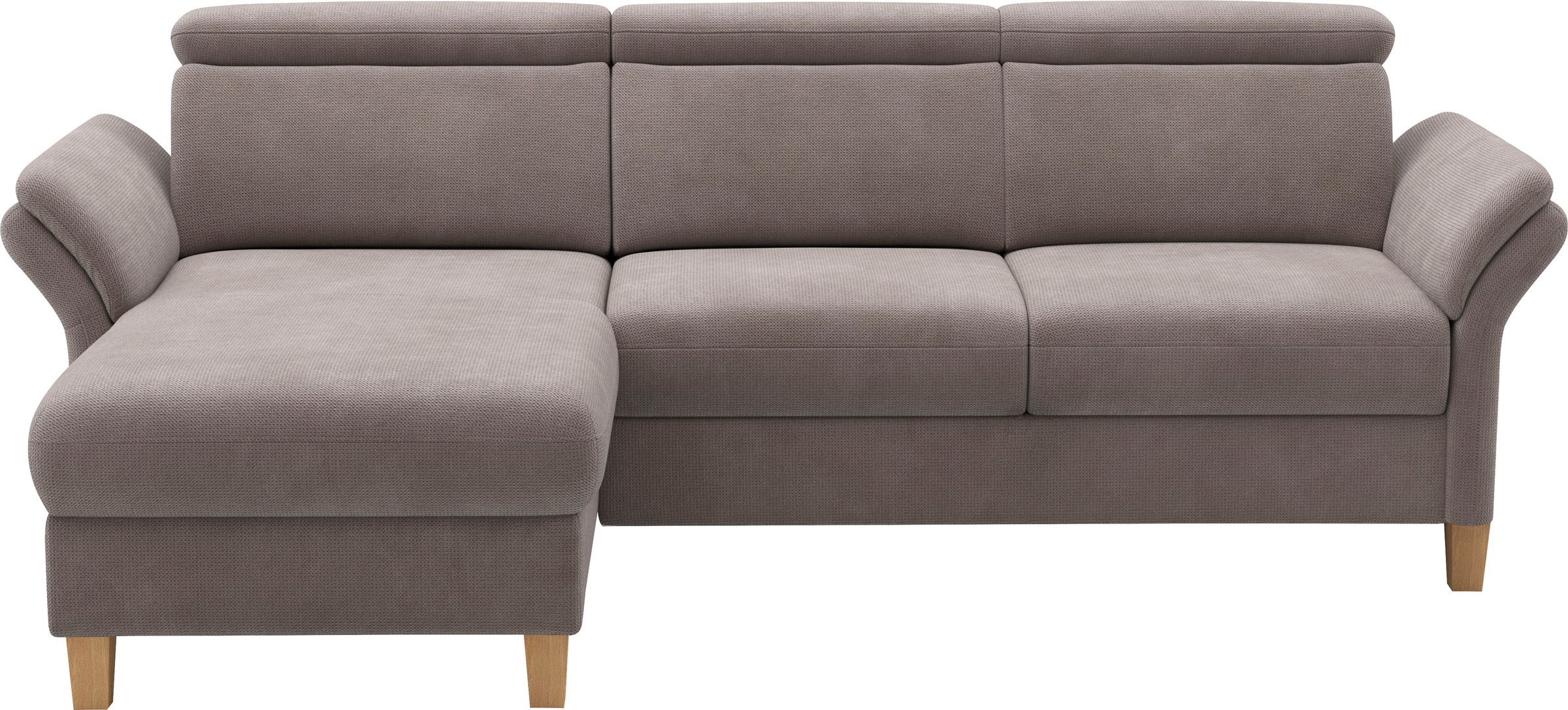 Home affaire Ecksofa "Glendale, L-Form" inkl. Kopfteilverstellung, wahlweis günstig online kaufen