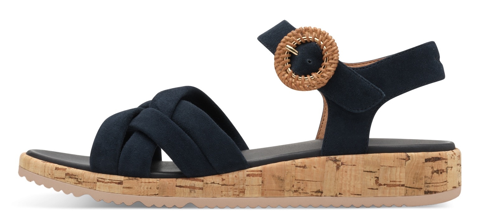 Tamaris Sandalette, Plateau, Sommerschuh, Riemchensandale mit hübscher Zierschnalle
