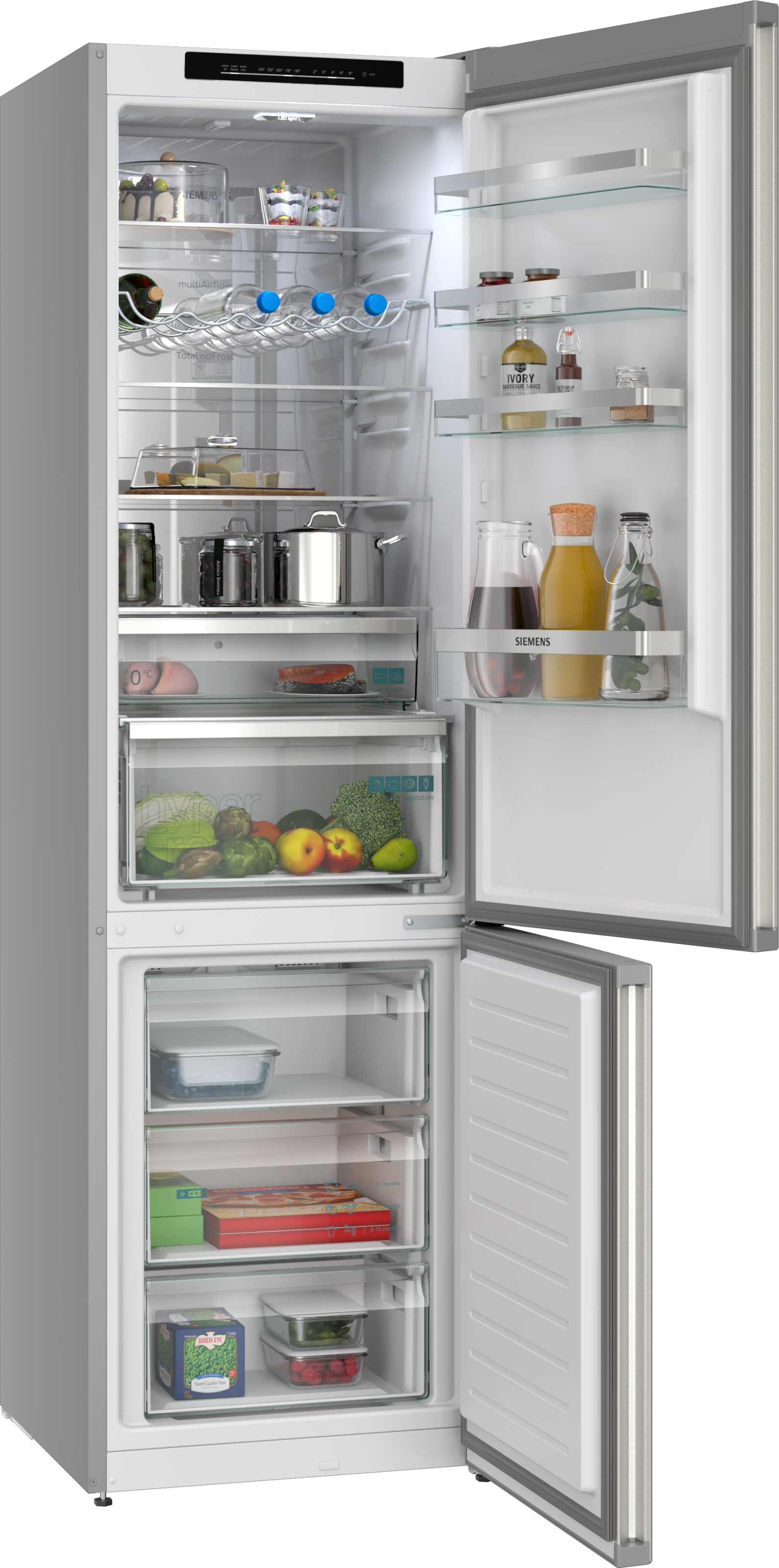 SIEMENS Kühl-/Gefrierkombination iQ300 »KG39NVIBG« 203 cm hoch 60 cm breit hyperFresh System für frisches Obst und Gemüse sowie Total noFrost