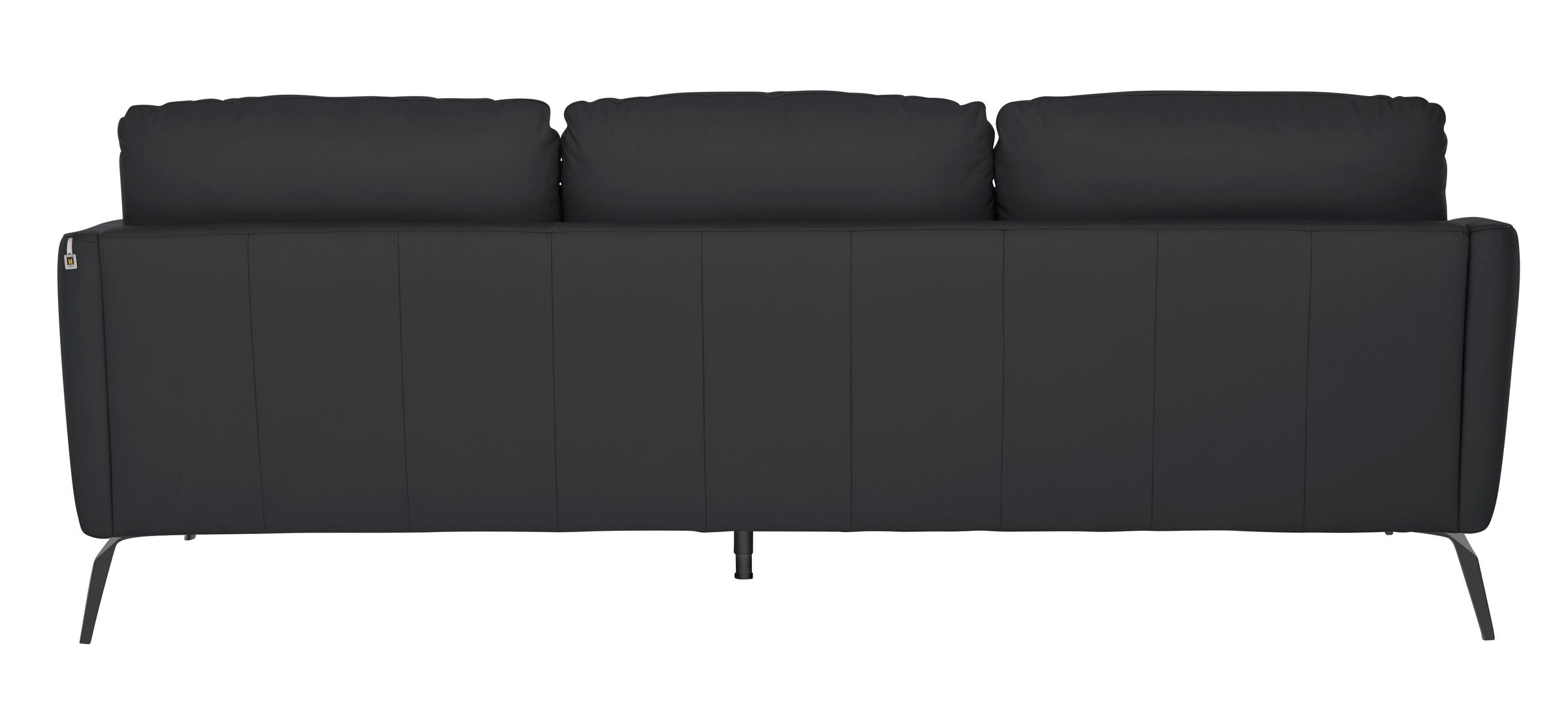 W.SCHILLIG Big-Sofa »softy«, mit dekorativer Heftung im Sitz, Füße schwarz pulverbeschichtet