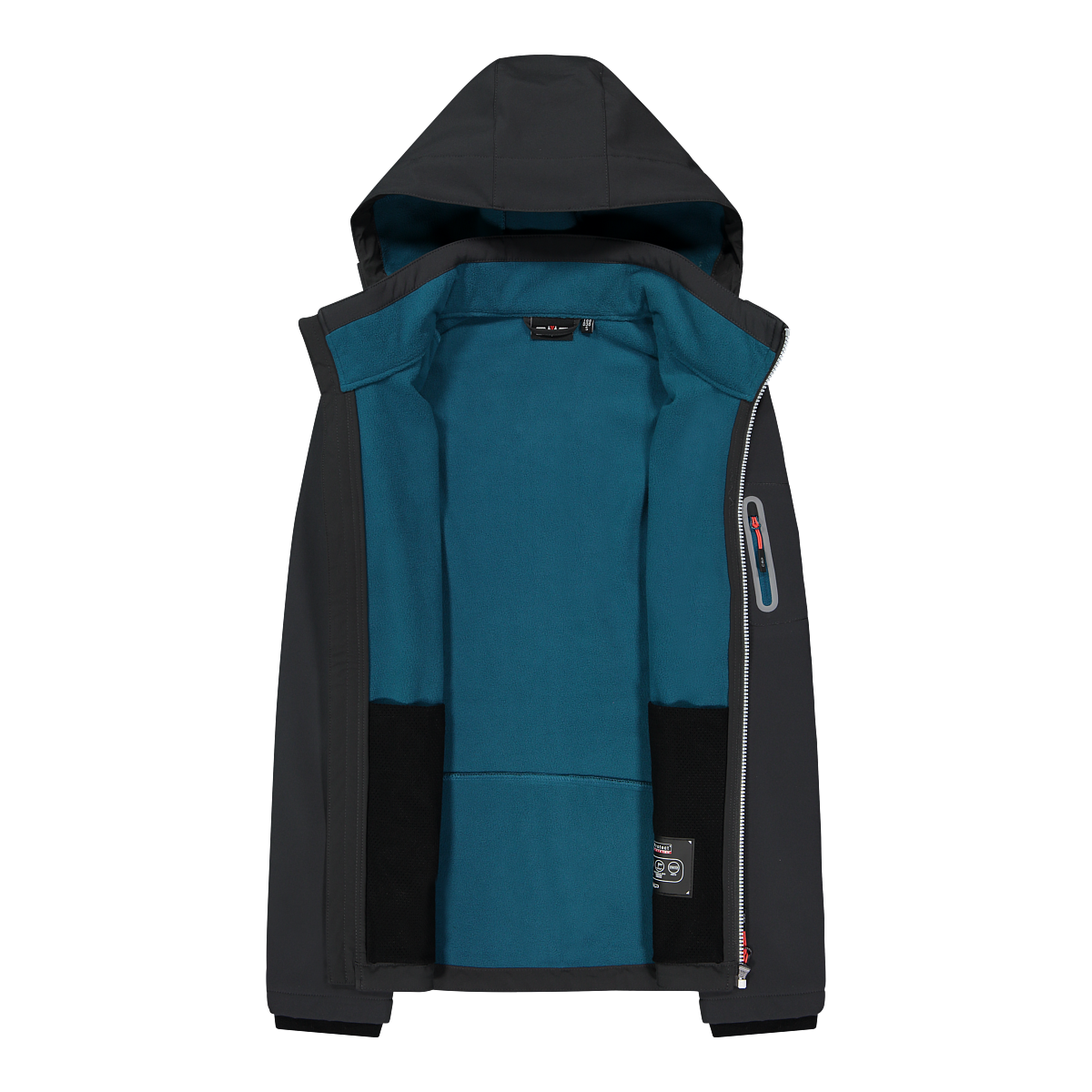 CMP Softshelljacke »WOMAN JACKET ZIP HOOD«, (1 St.), Wärmend & wind- & wasserabweisend