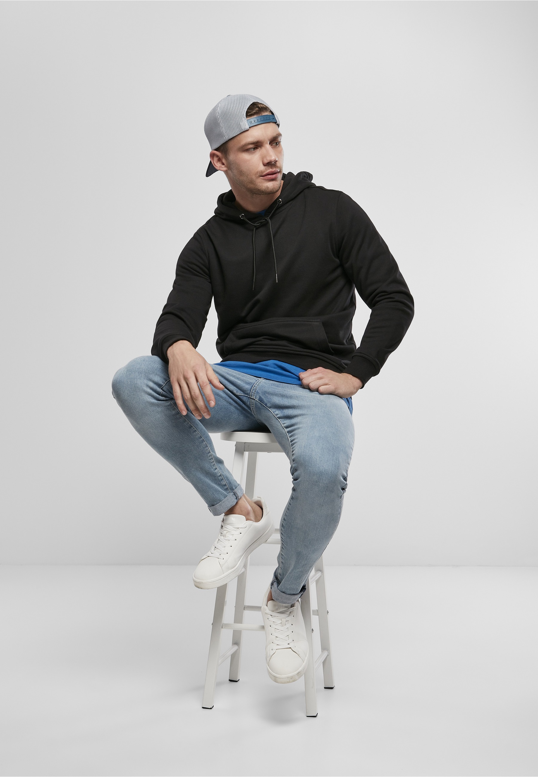 URBAN CLASSICS Rundhalspullover »Urban Classics Herren Basic Terry Hoody« 1 Stk.