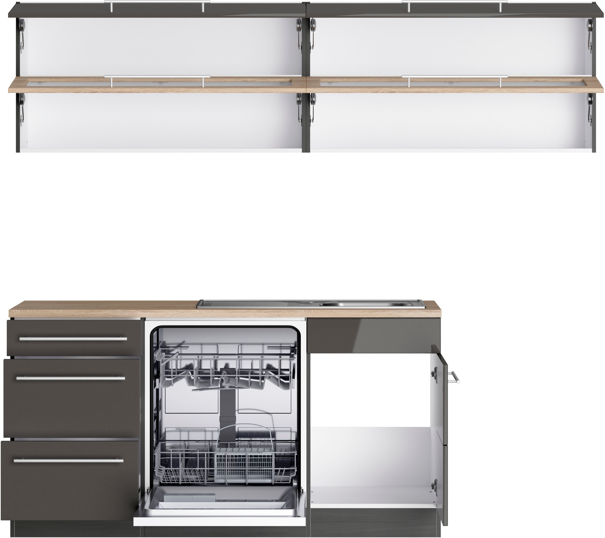 Thumbnail - KOCHSTATION Winkelküche "KS-Wien" Stellbreite 220 x 250 cm, wahlweise mit E-Geräten