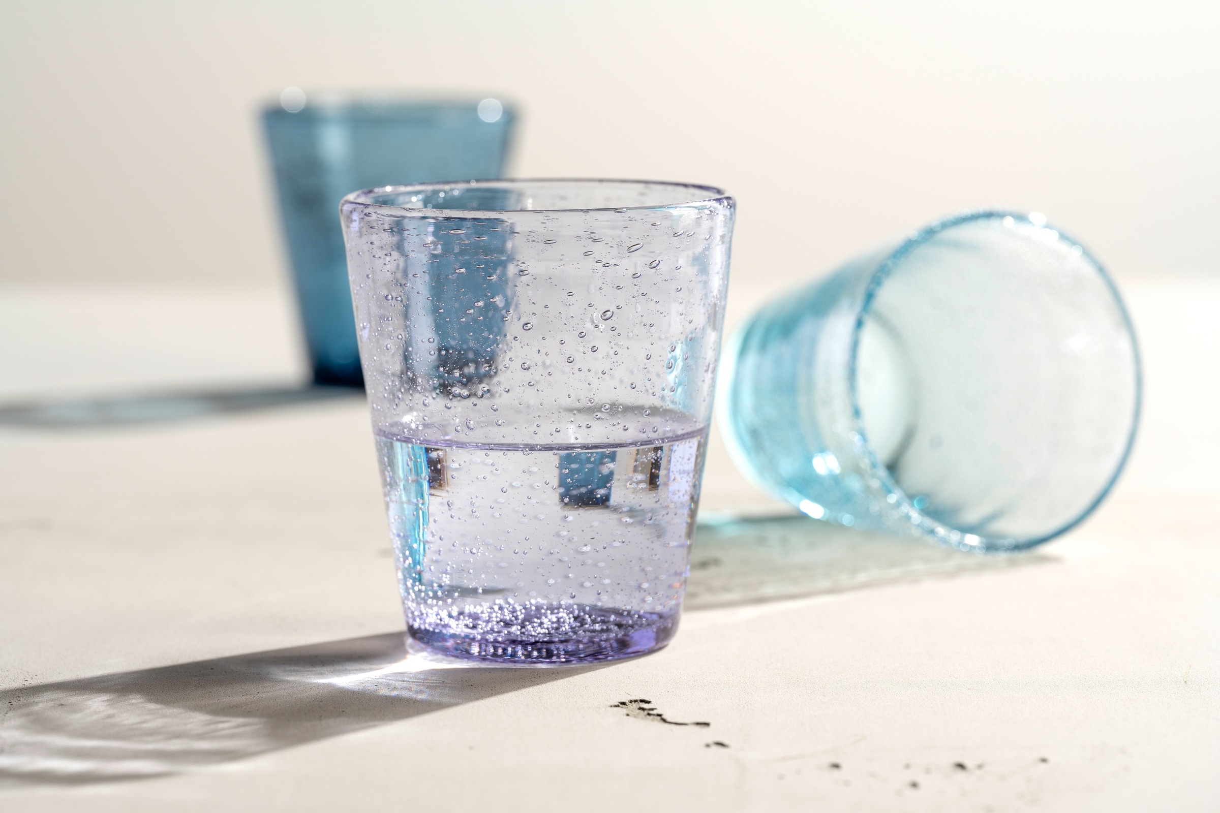 LEONARDO Gläser-Set »Trinkglas BURANO, 330 ml, 4er-Set«, (Set, 4 tlg.), aus mundgeblasenem Schaumglas