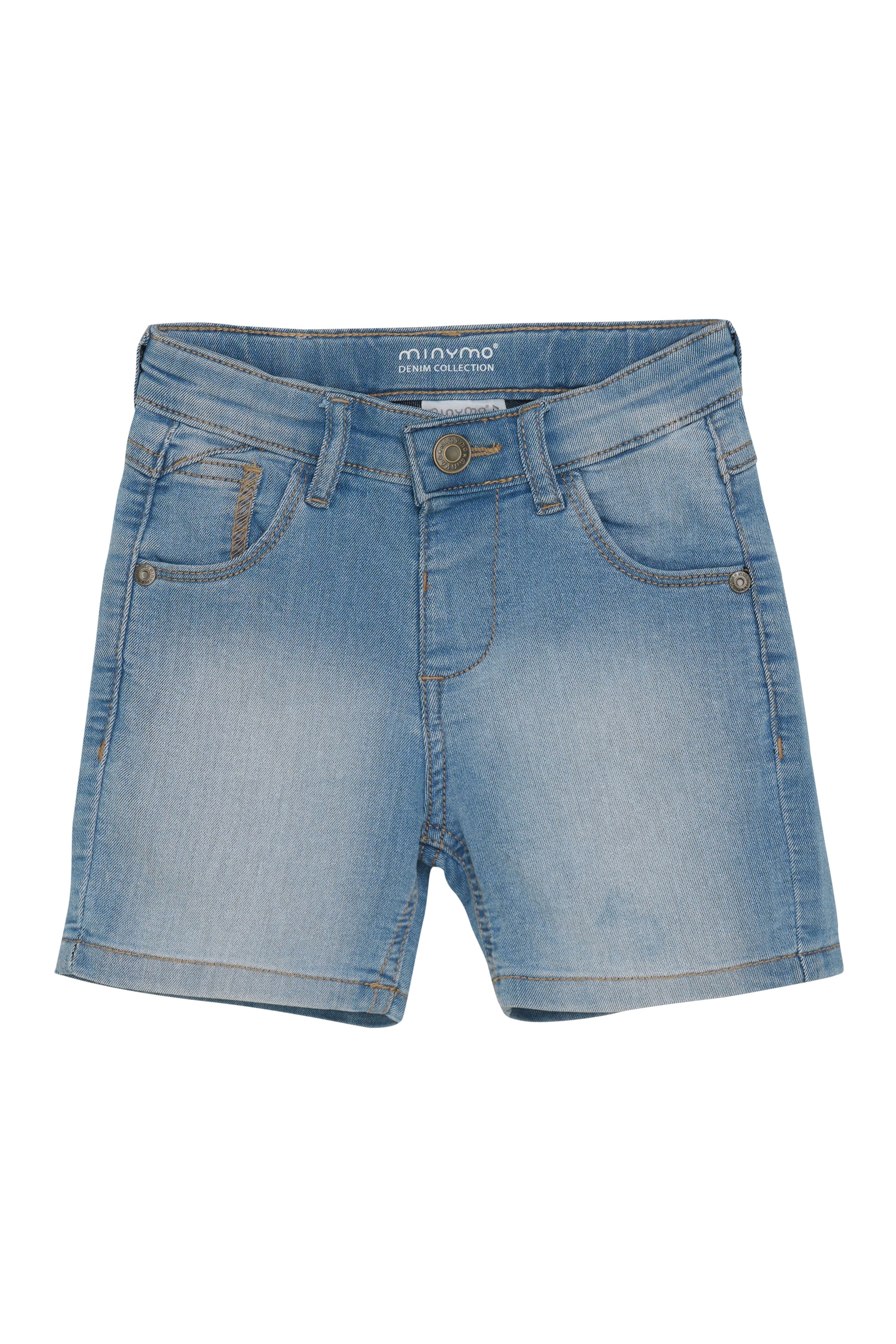 MINYMO Jungen Shorts "Shorts MIShorts", blau, Gr. 92, Obermaterial: 80% Baumwolle CO. 19% Polyester PES. 1% Elasthan EL., Jeans