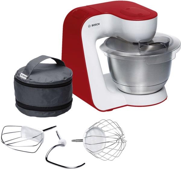 BAUR inkl. MUM Fleischwolf, Patisserieset, Küchenmaschine | Serie 2«, 3 »MUMS2ER30 BOSCH Schnitzler online bestellen Scheiben, Mixer-Aufsatz