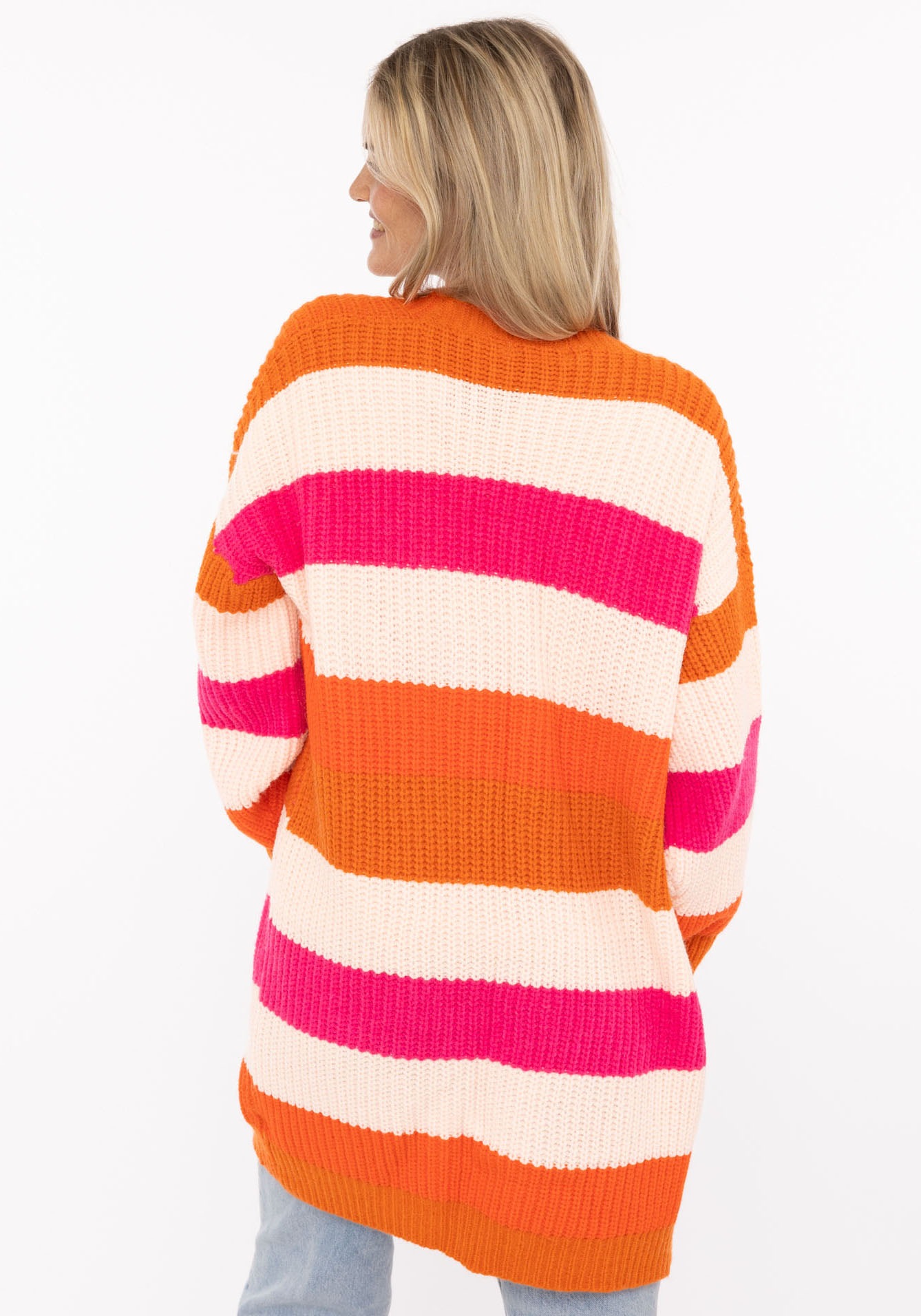 Thumbnail - Zwillingsherz Strickjacke ""Streifen"" mit Blockstreifen