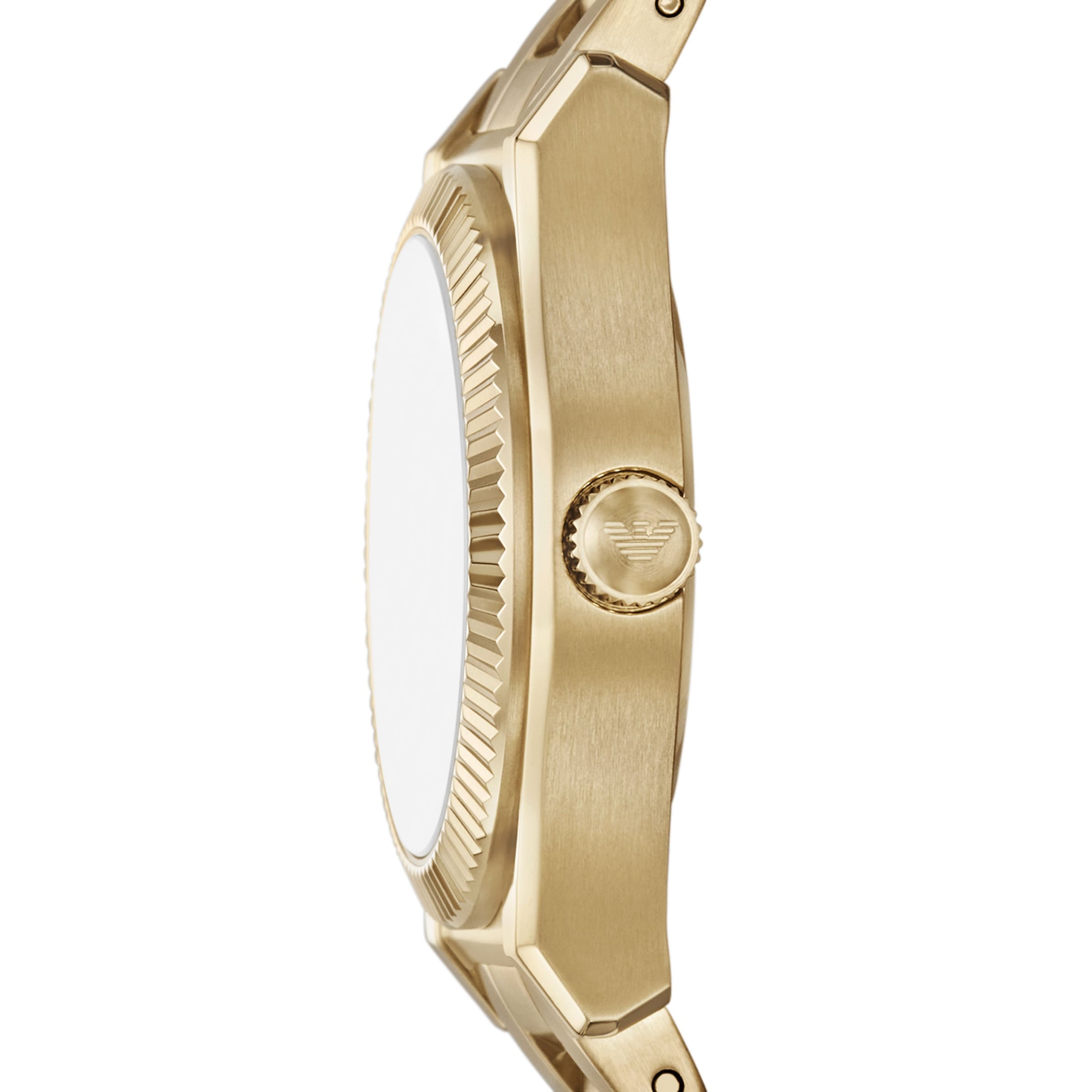 Emporio Armani Quarzuhr Armbanduhr, Damenuhr, Edelstahlarmband, analog, Tag