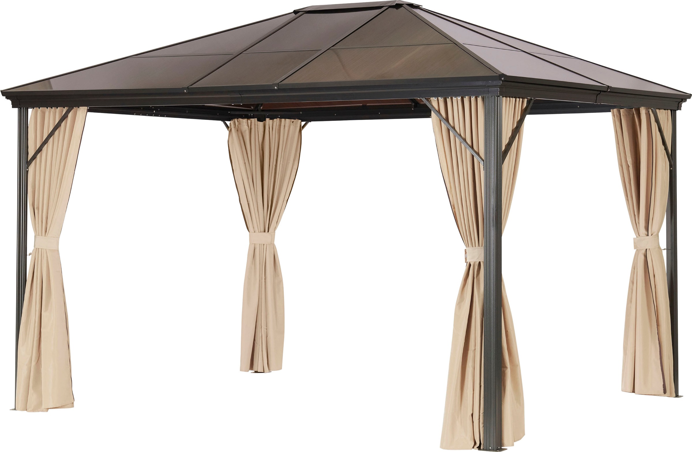Leco Pavillon »Profi«, (Set), beige, BxTxH: 365x300x270 cm kaufen