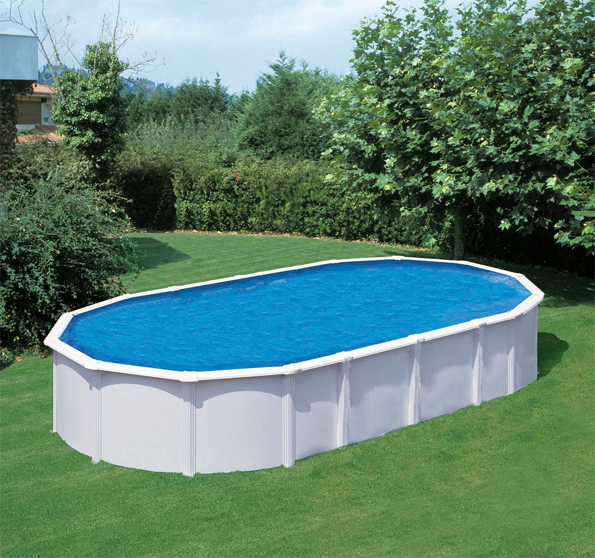 KWAD Schwimmbecken »»Supreme« all in Premium Folie«, (Set, 7 tlg.), BxLxH: 370x610x132cm, inkl. Bodenisolationsset