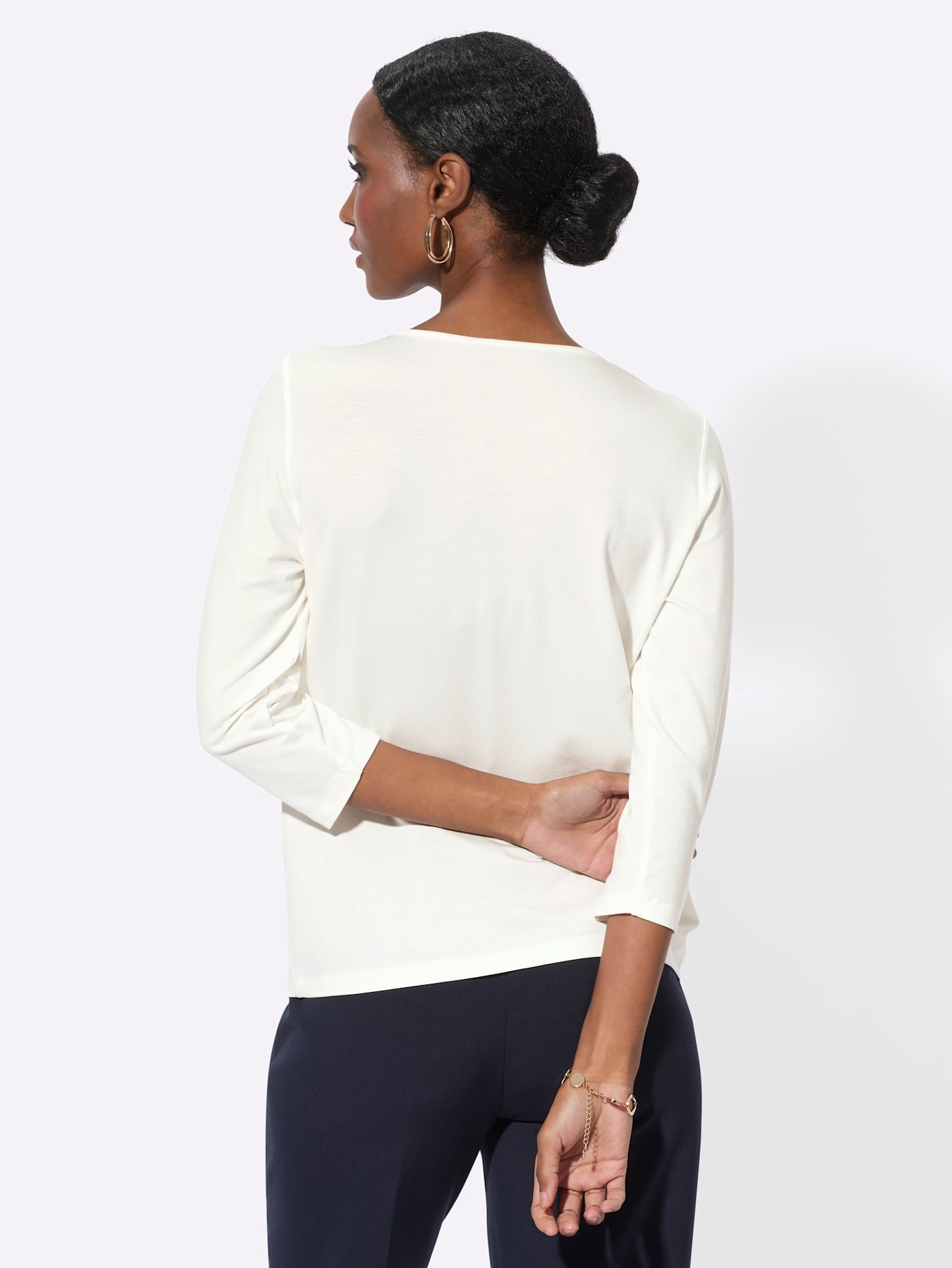 creation L 3/4-Arm-Shirt »Lyocell-Shirt«, (1 tlg.)