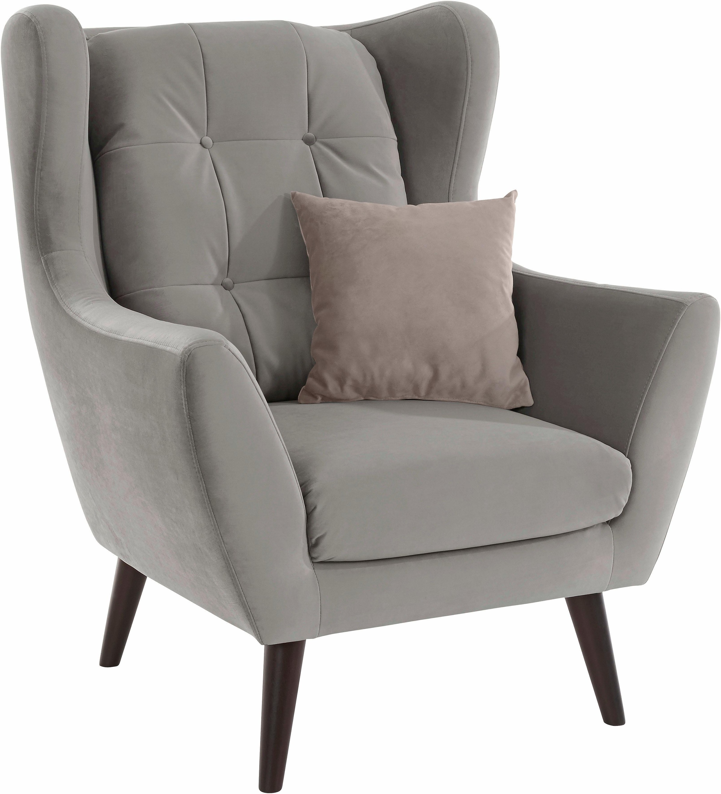 Home affaire Ohrensessel "Hemmink, Sessel, Loungesessel" mit Knopfheftung günstig online kaufen