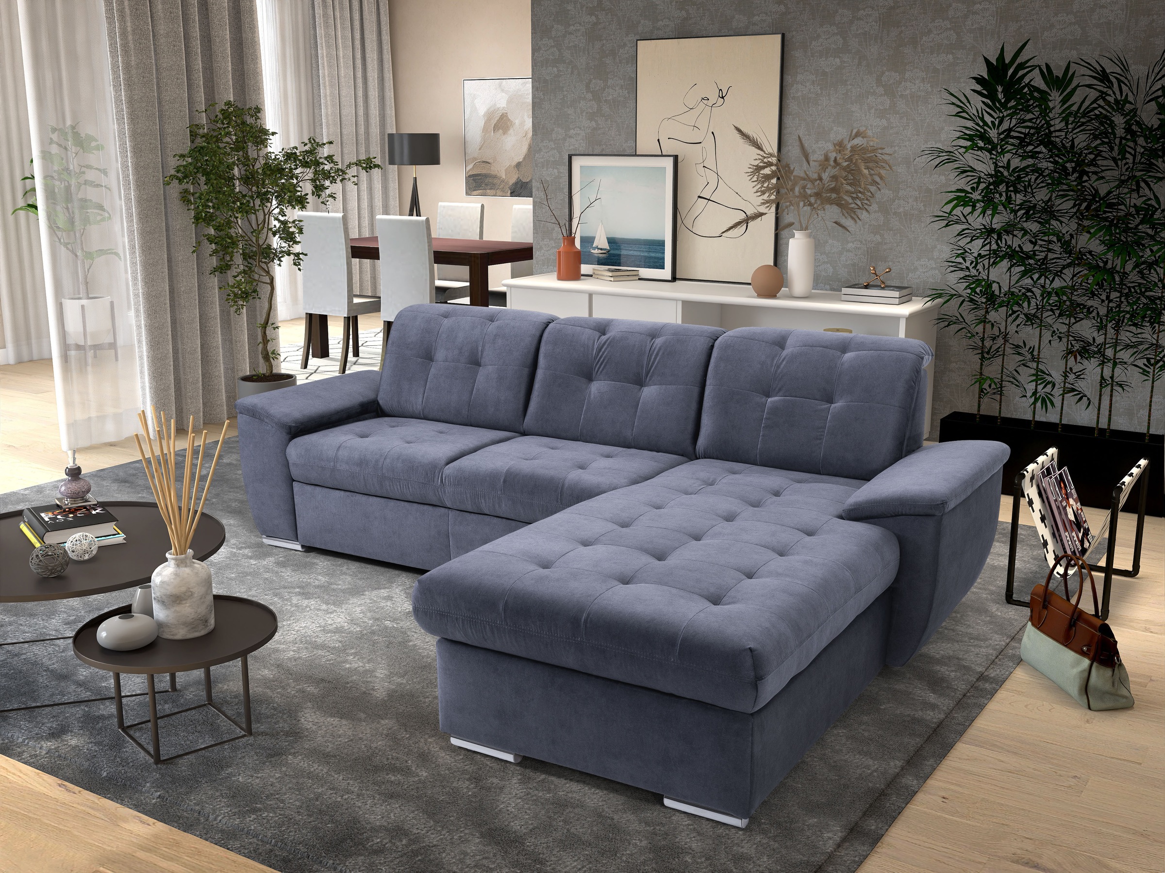 exxpo - sofa fashion Ecksofa "Derby Inkl. Kopfteilverstellung, wahlw. Bett günstig online kaufen